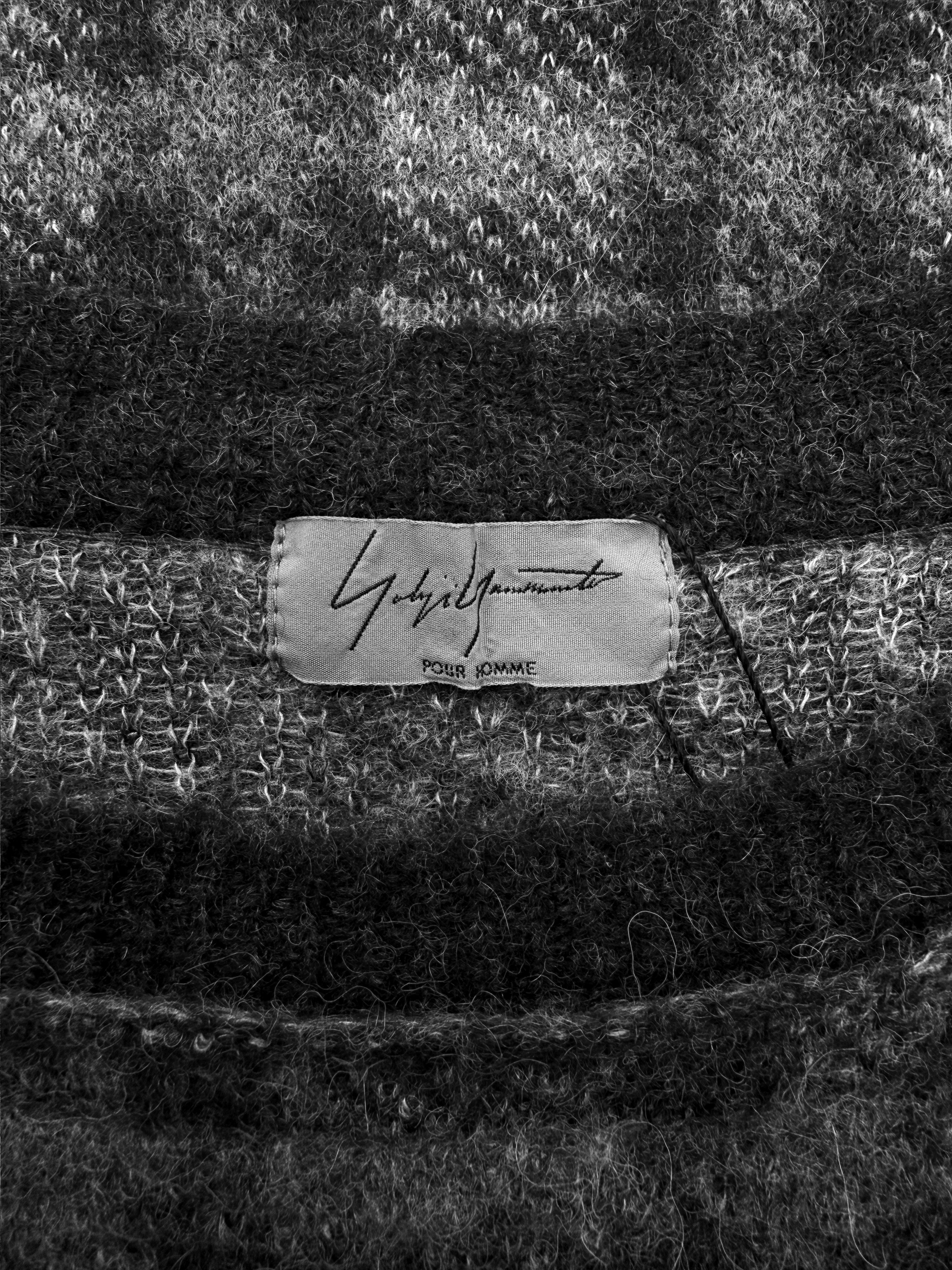 Yohji Yamamoto Pour Homme Checkered Knit Sweater