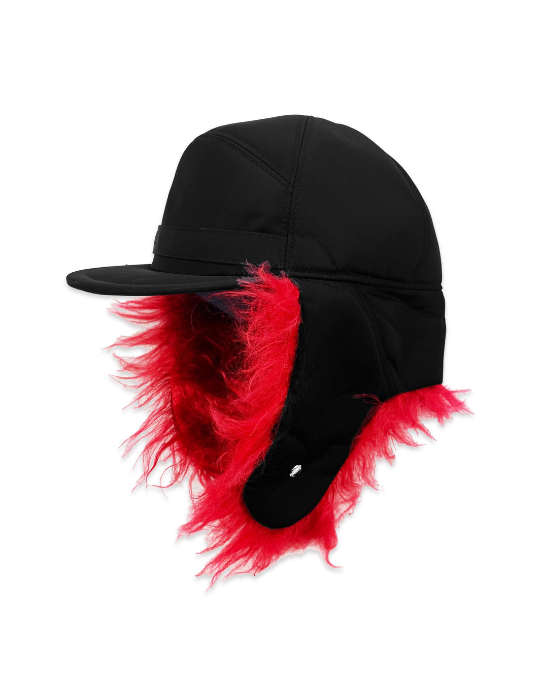 FW19 Prada Faux Fur Urshanka Nylon Trapper Hat