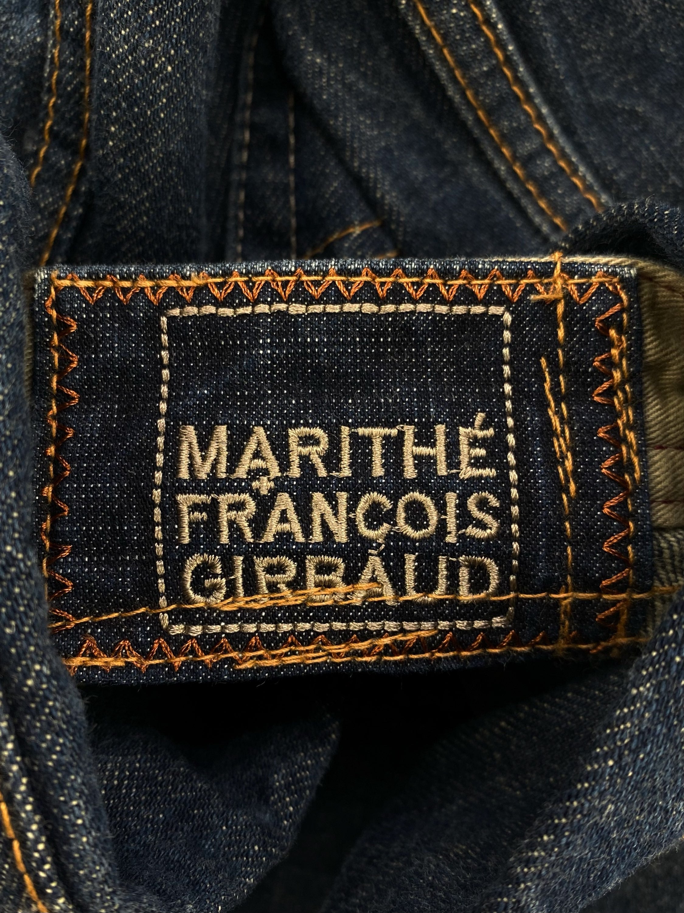 Marithe Francois Girbaud Heavy Weight Reinforced Dark Wash Denim