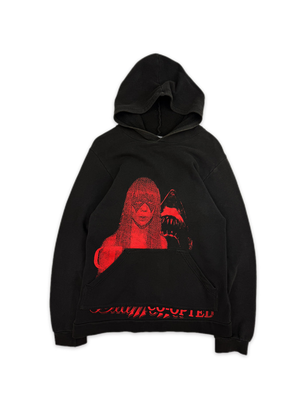 SS03 Raf Simons Consumed ‘Penelope Jaws’ Red Black Hoodie