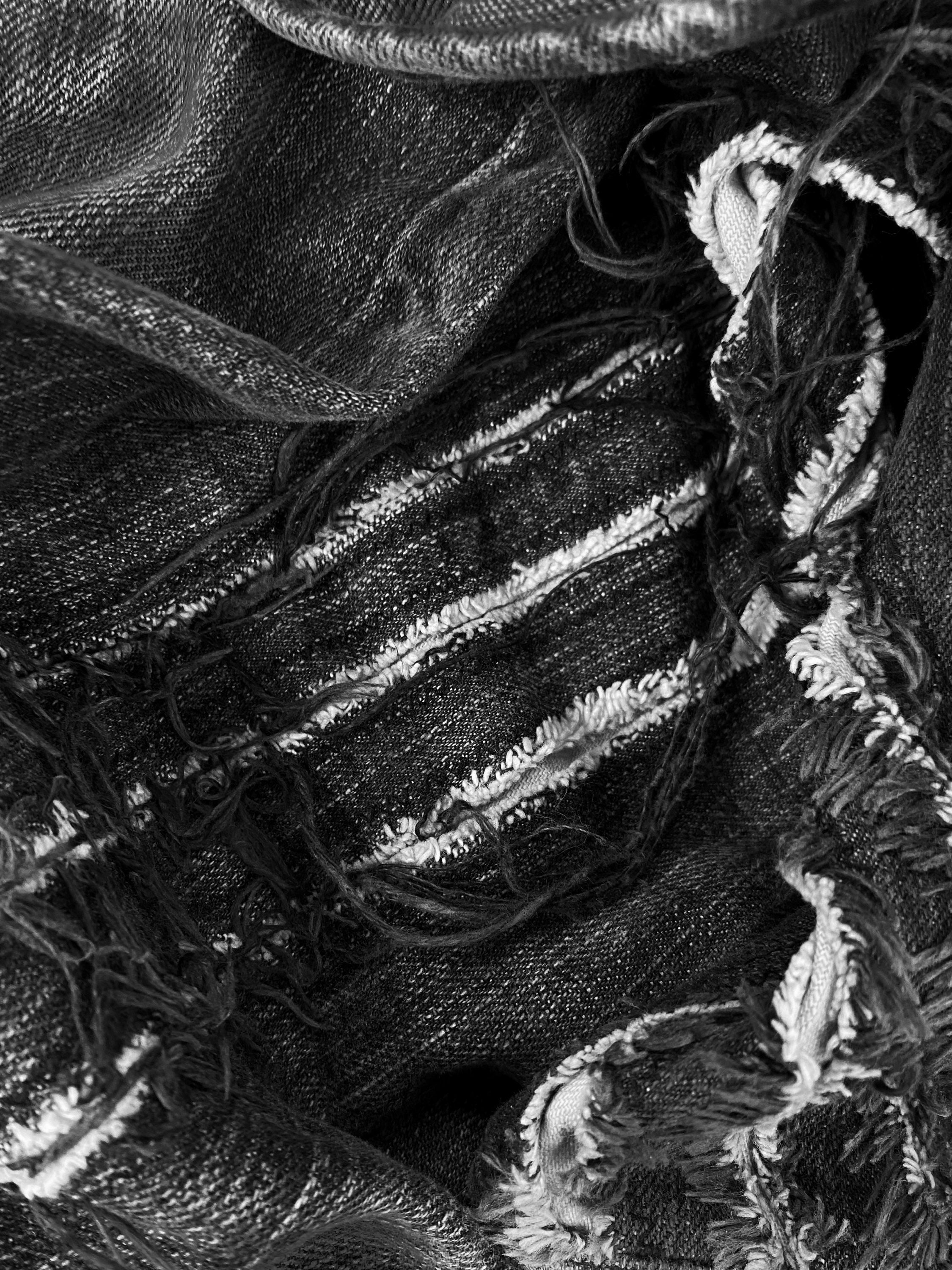 SS04 Yohji Yamamoto Y-3 X Adidas ‘Three Stripe’ Claw Mark Denim