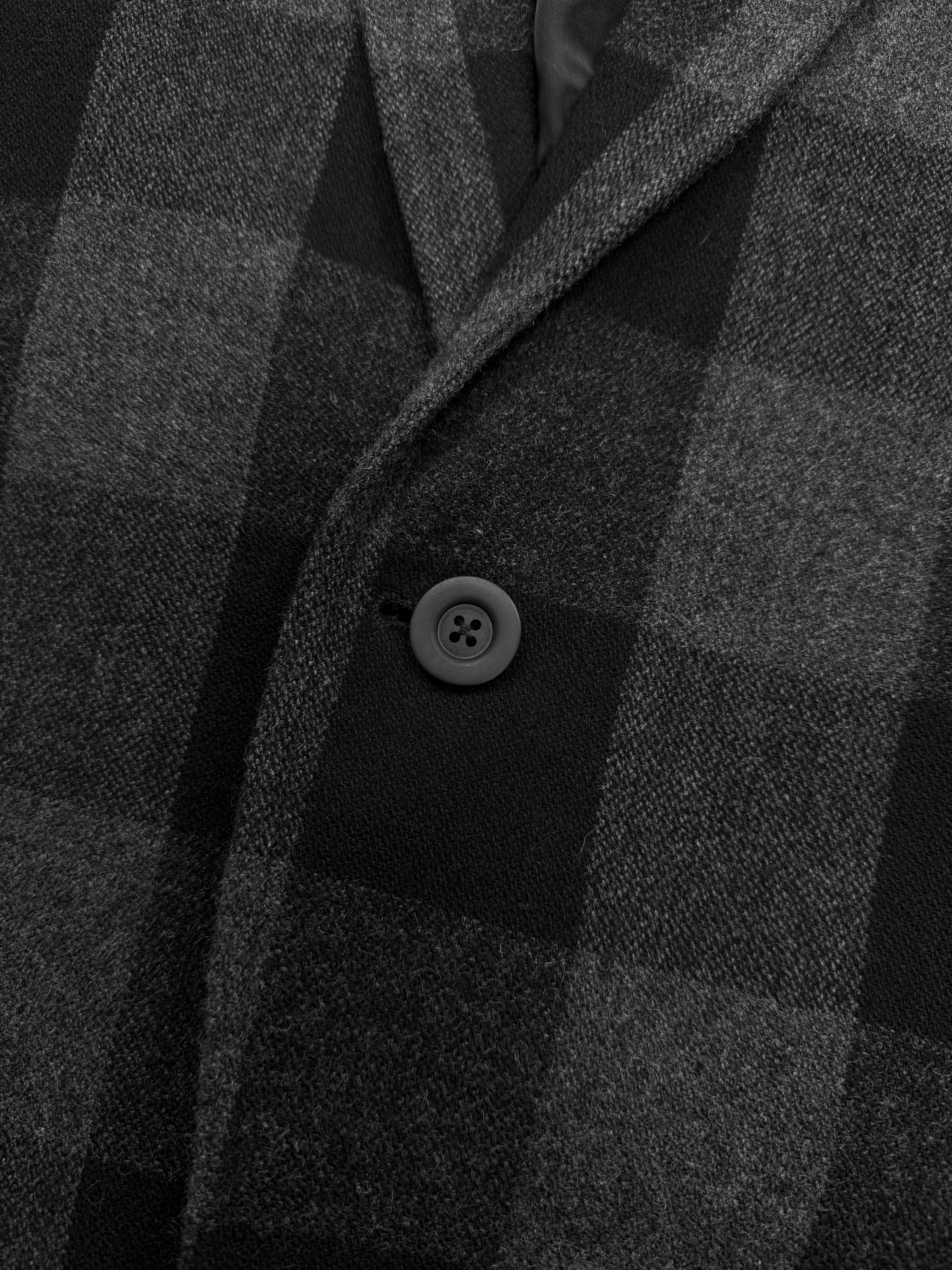 AW16 Rick Owens SAMPLE Gingham Checkered Double Breasted Jacket