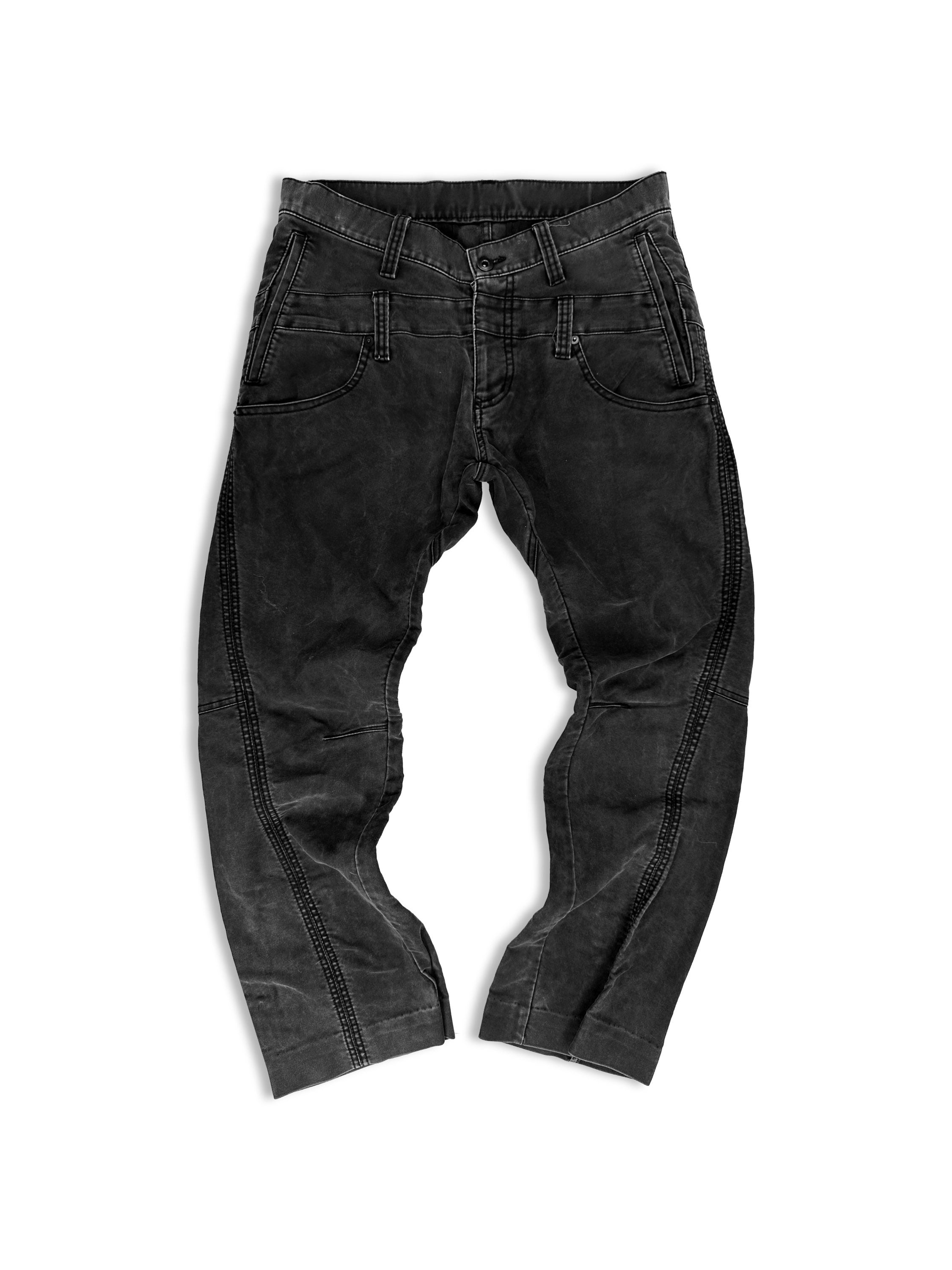 00s Tete Homme Double Waistband Wide Cut Reinforced Denim