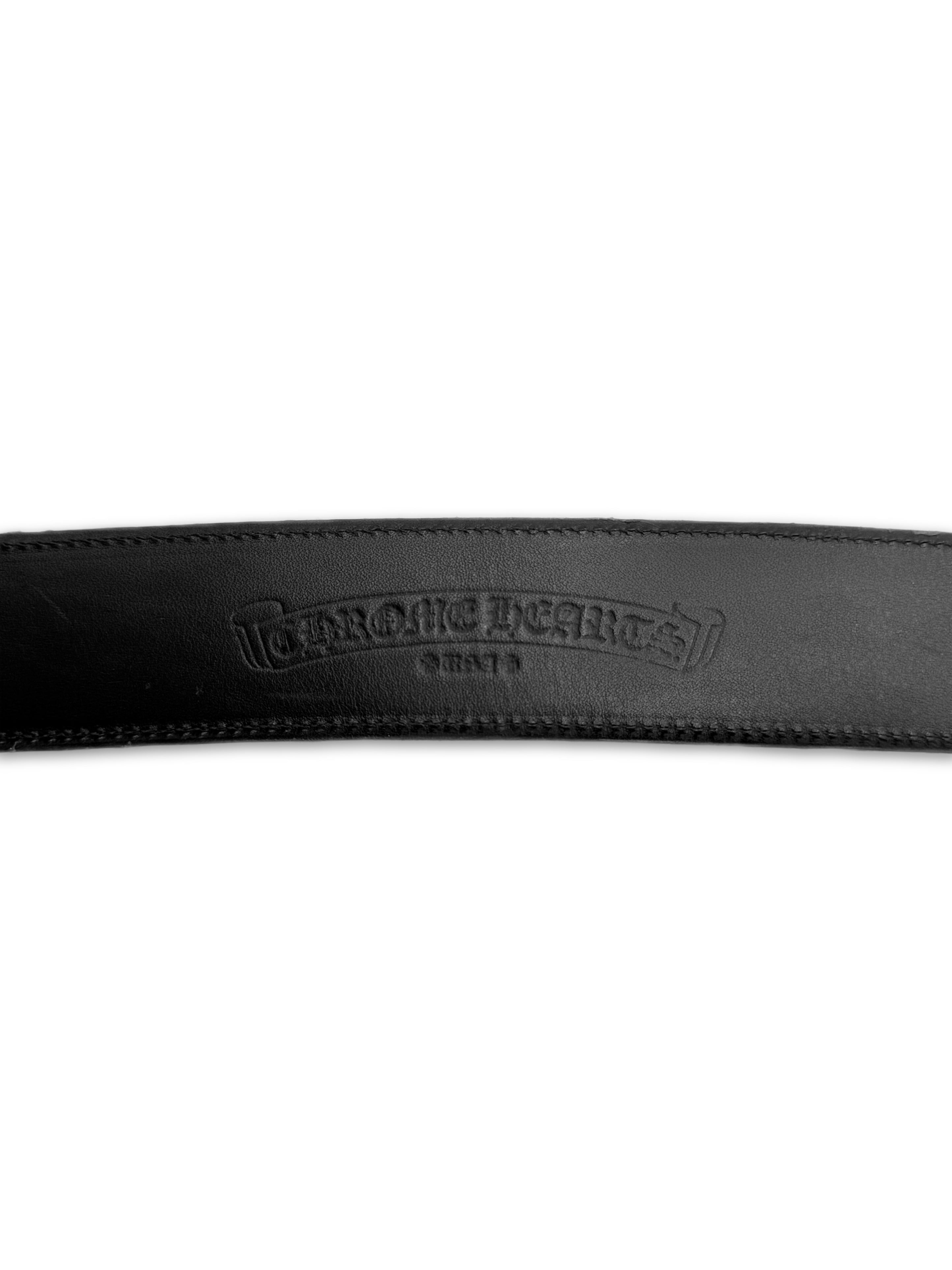 Chrome Hearts Cherry Red Leather ‘Gunslinger’ .925 Silver Belt