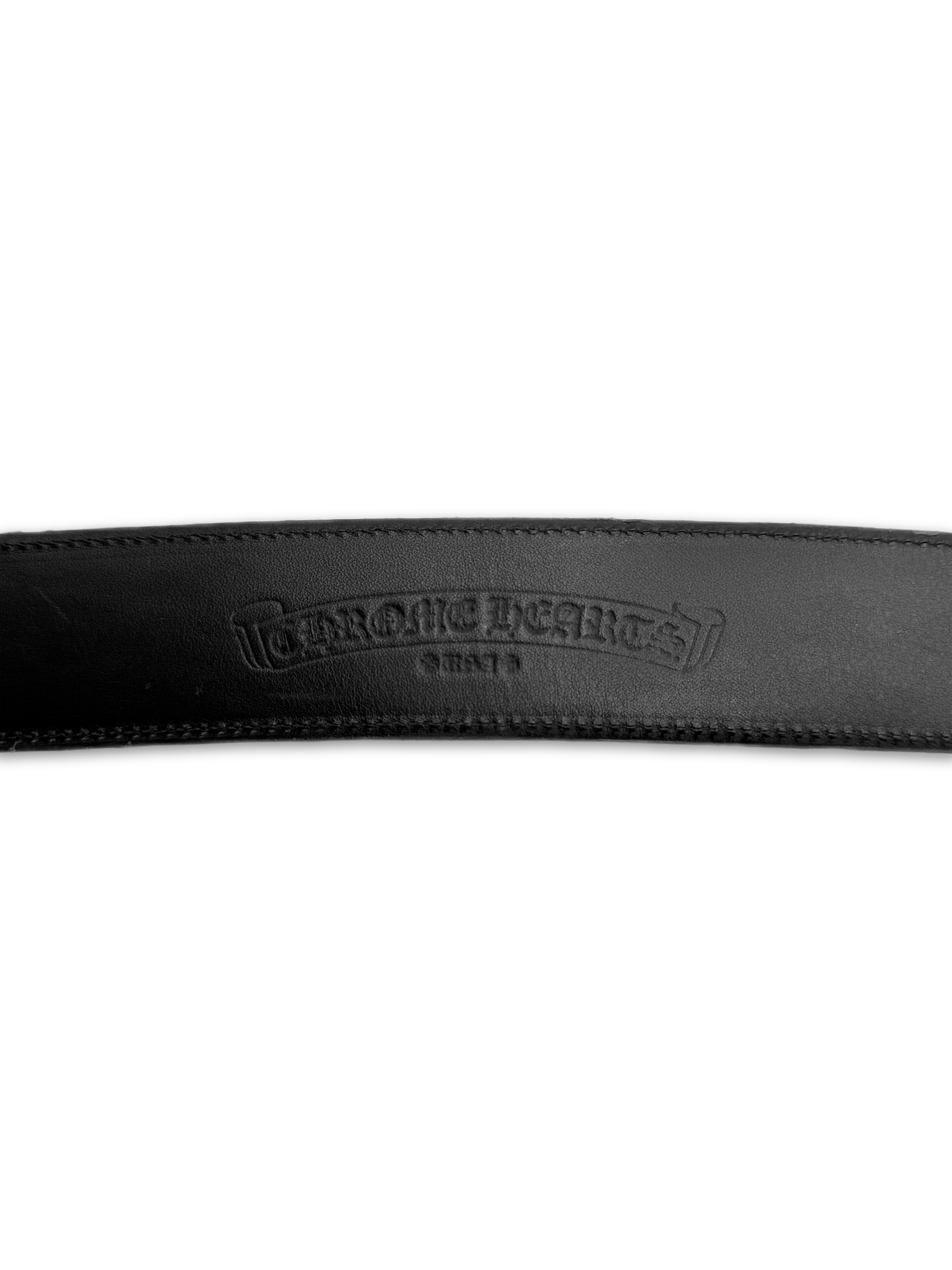 Chrome Hearts Cherry Red Leather ‘Gunslinger’ .925 Silver Belt