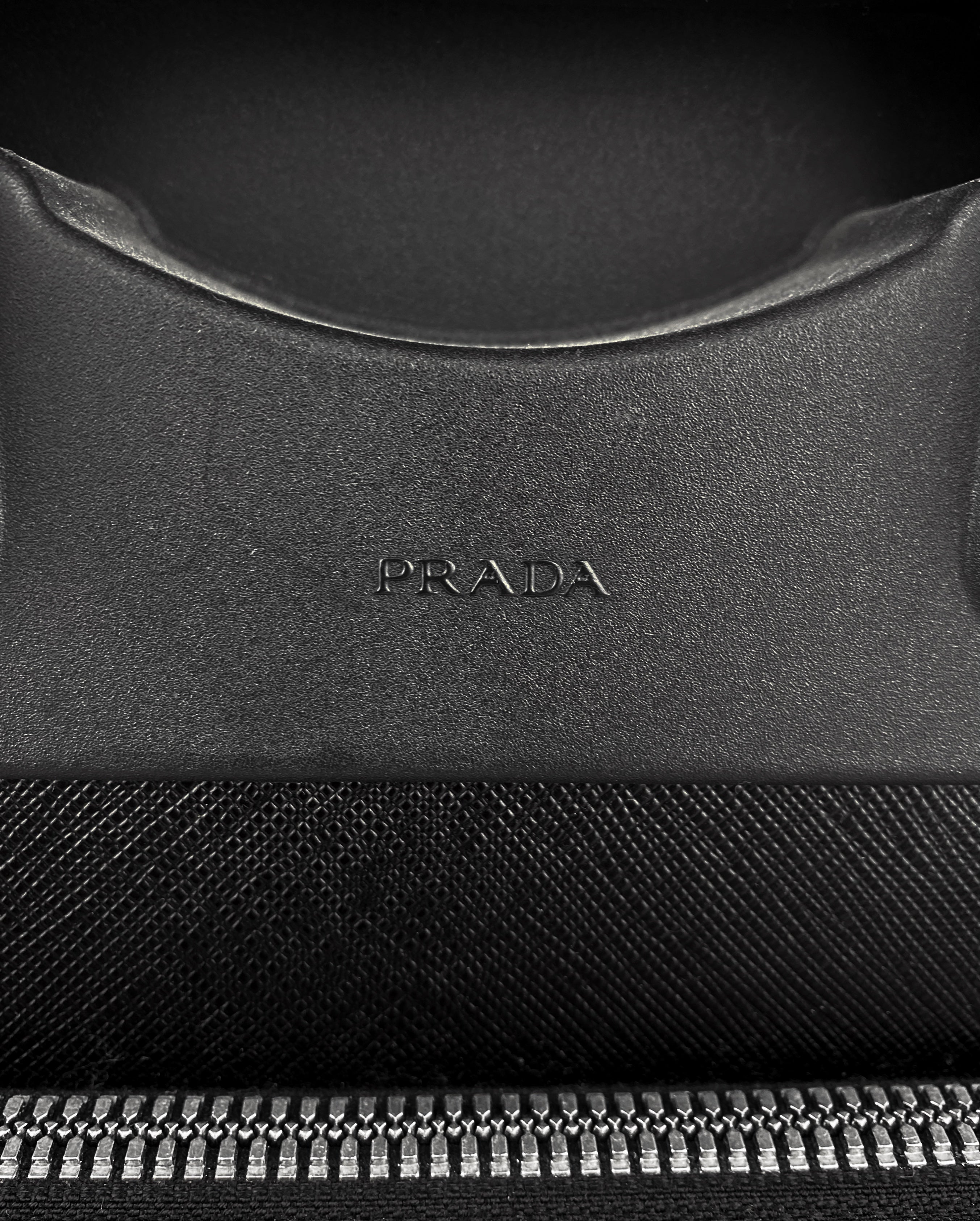 Prada Nylon Adjustable Multi-Pocket Metallic Suitcase