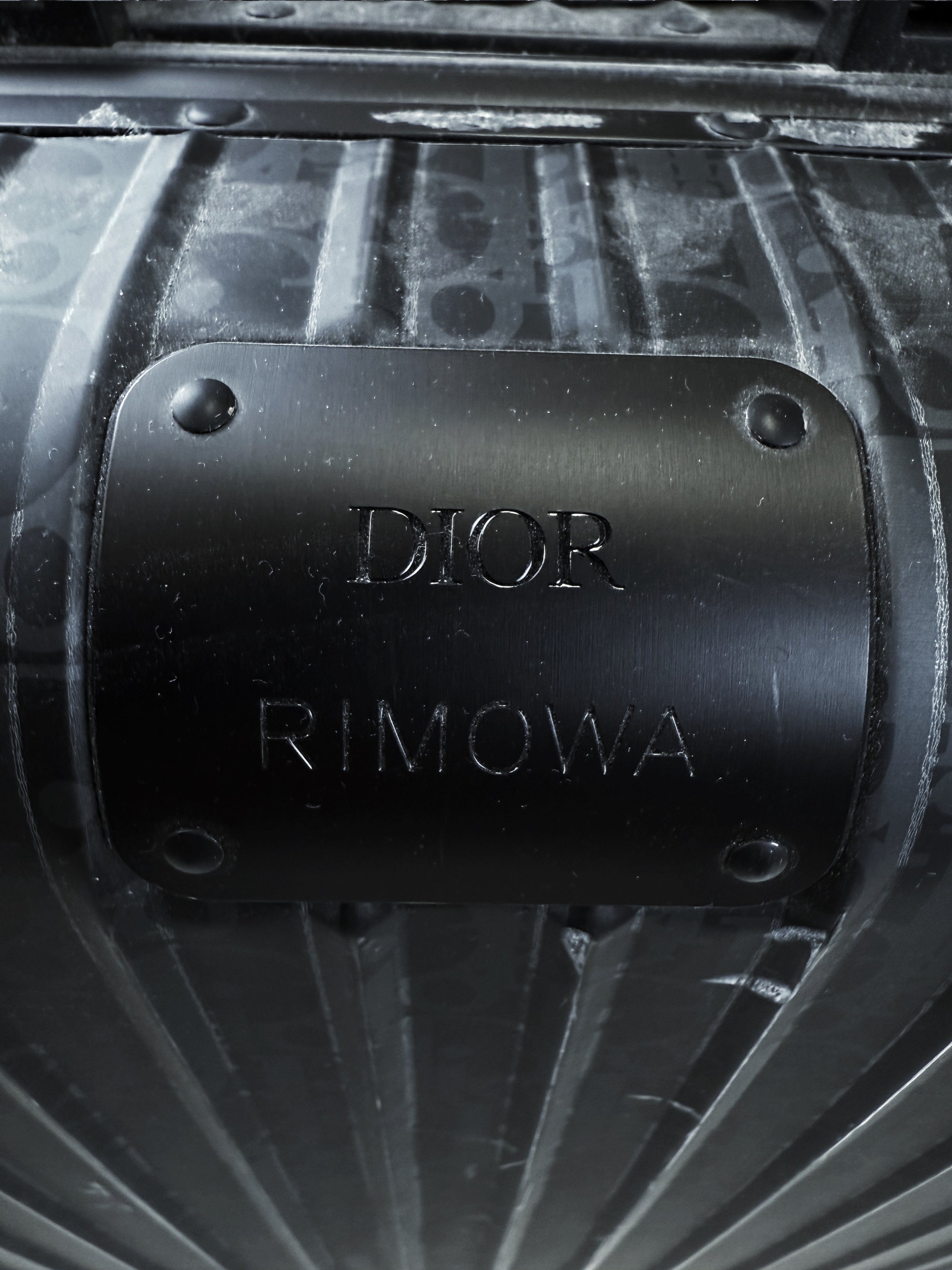 Dior x Rimowa Trotter Monogram Navy Blue Roller Carry On Suitcase