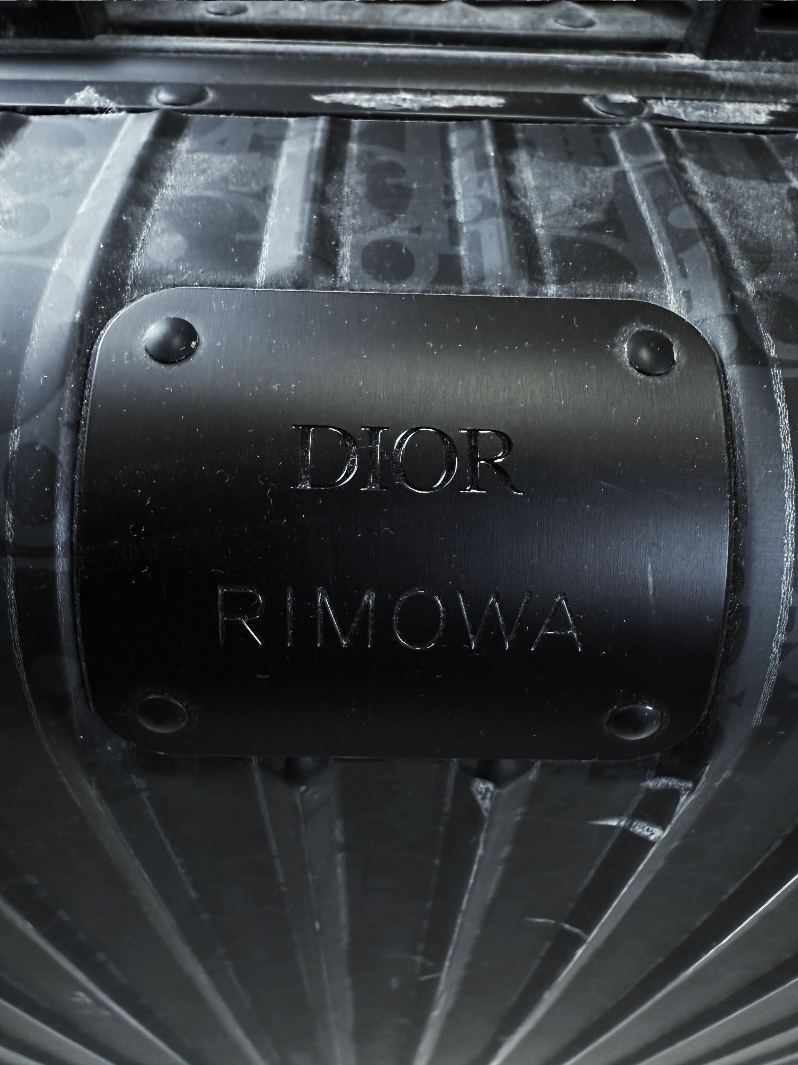 Dior x Rimowa Trotter Monogram Navy Blue Roller Carry On Suitcase