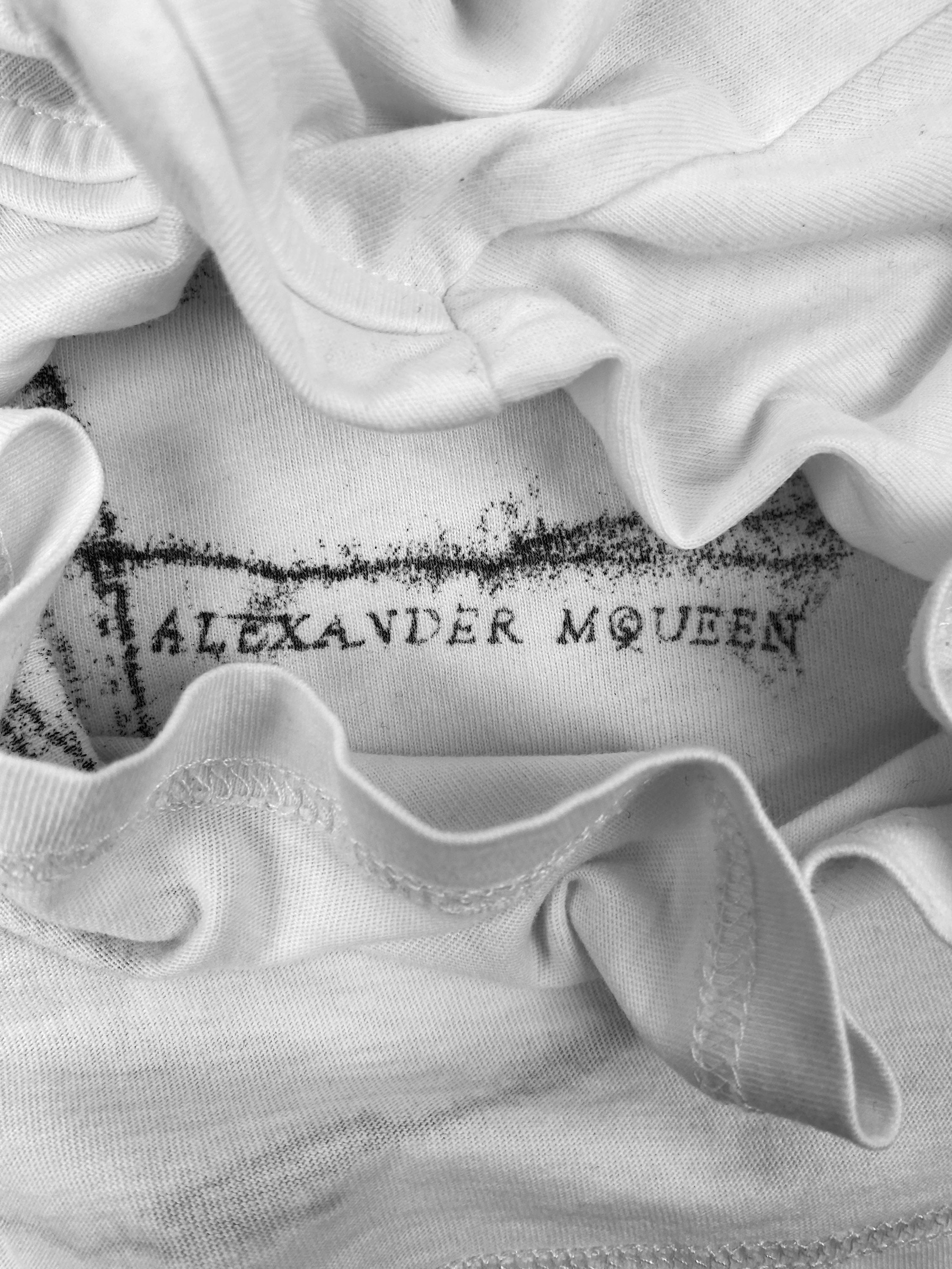 Alexander McQueen ‘Skull’ Single Line Graphic T-Shirt