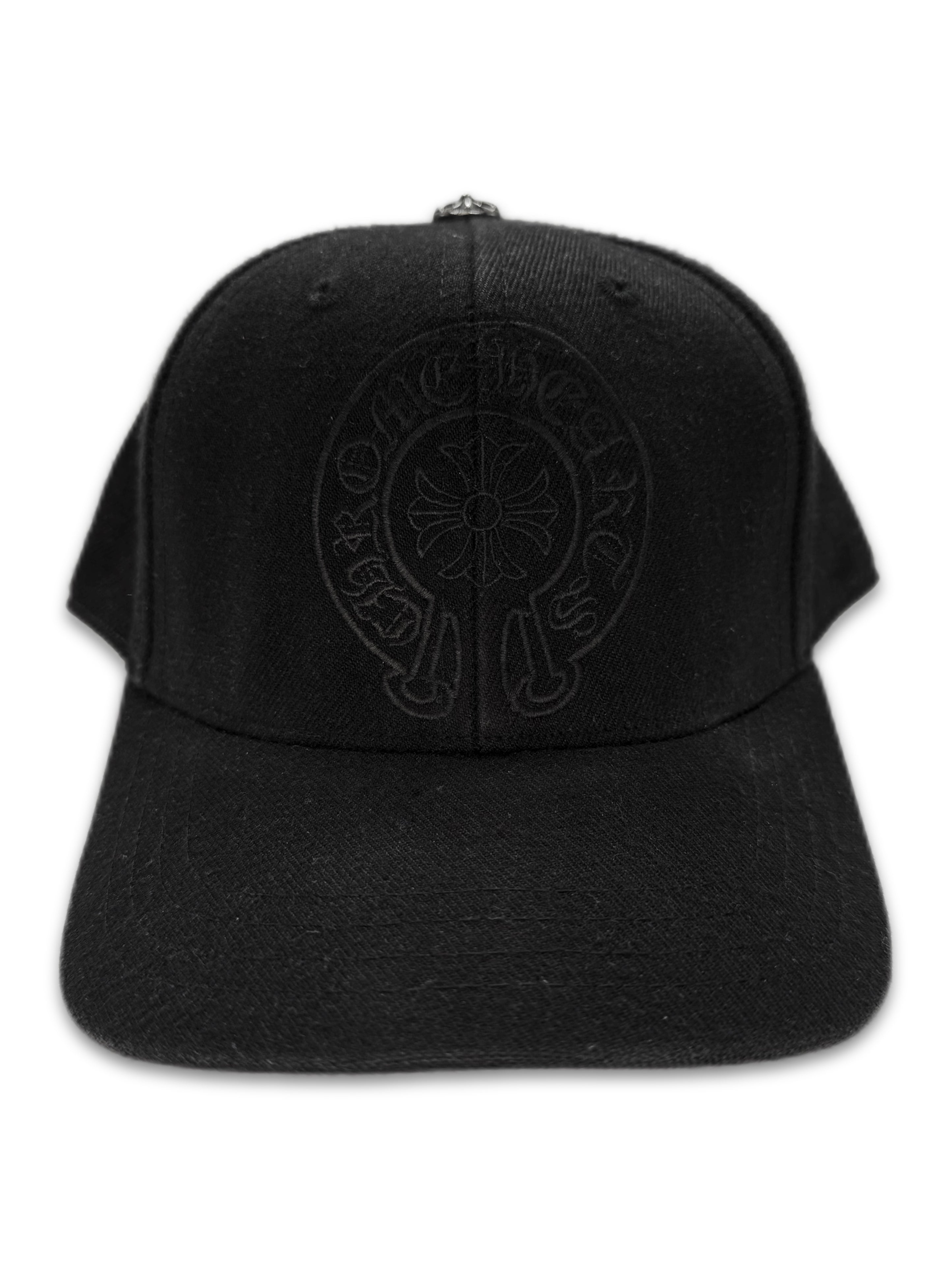 Chrome Hearts Horseshoe Logo Embroidered Black Hat