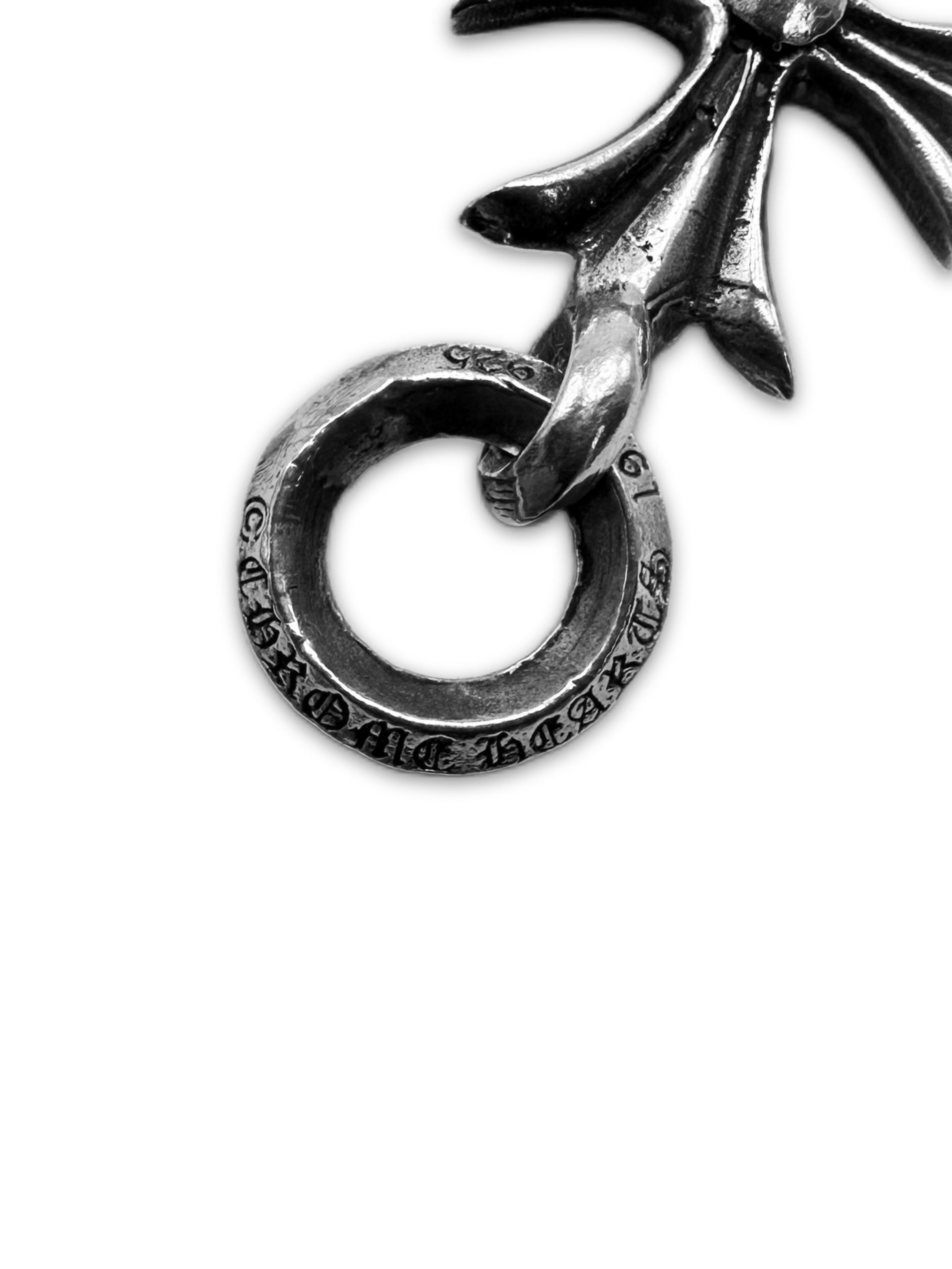 Chrome Hearts ‘Cross’ Small .925 Silver Etched Pendant