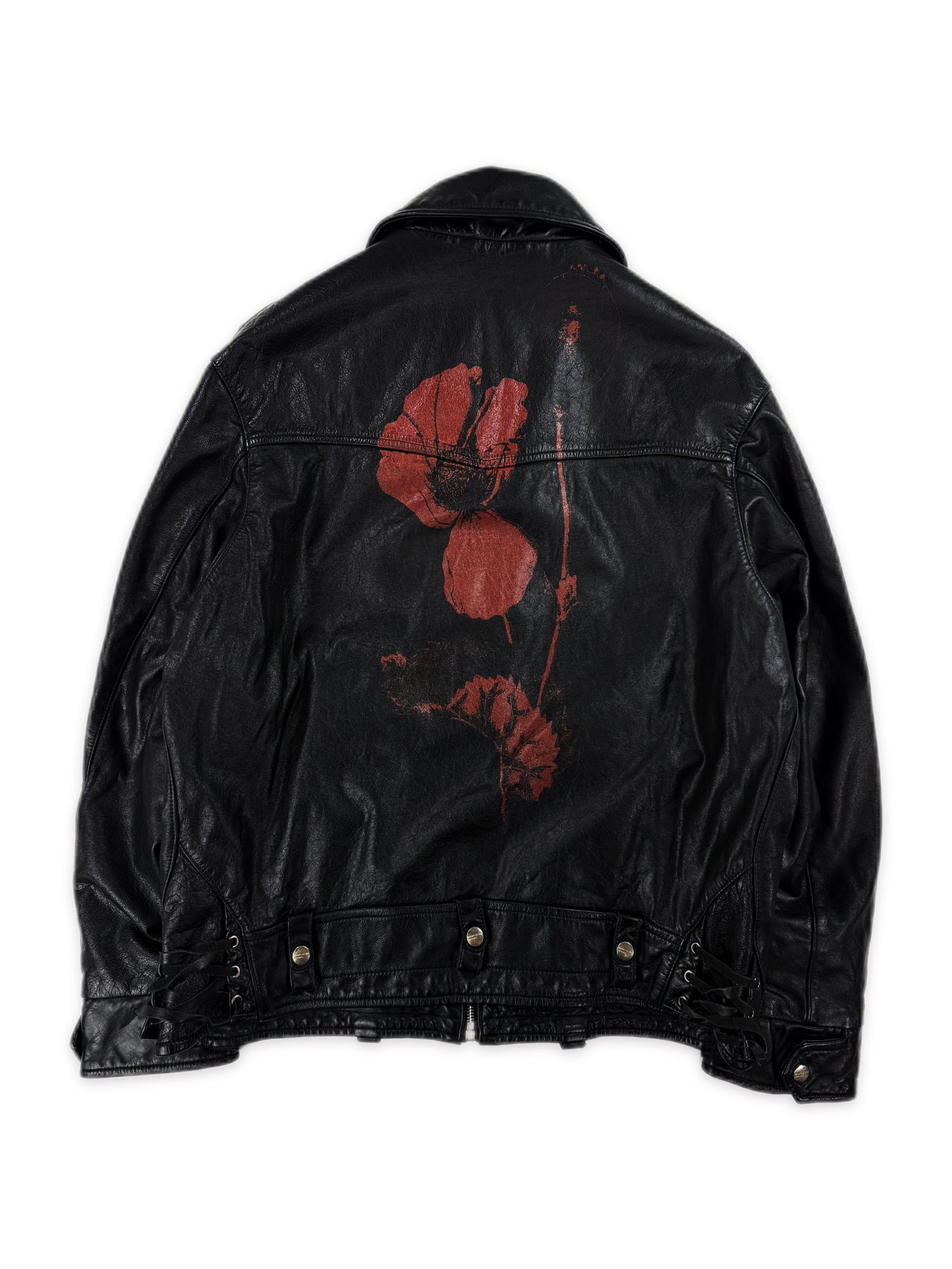 AW24 Enfants Riches Deprimes ‘Midnight Oil’ Black Leather Jacket