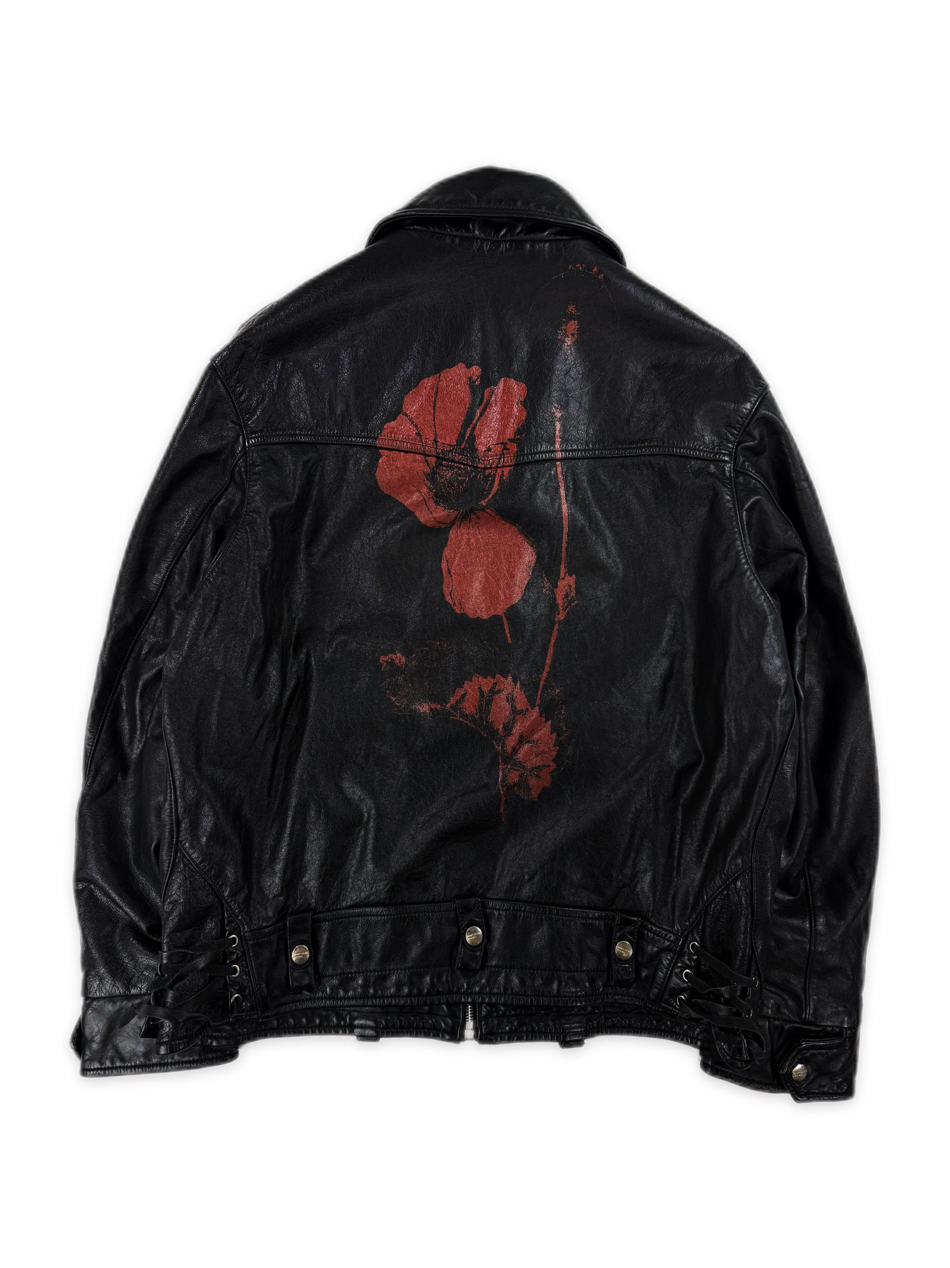 AW24 Enfants Riches Deprimes ‘Midnight Oil’ Black Leather Jacket