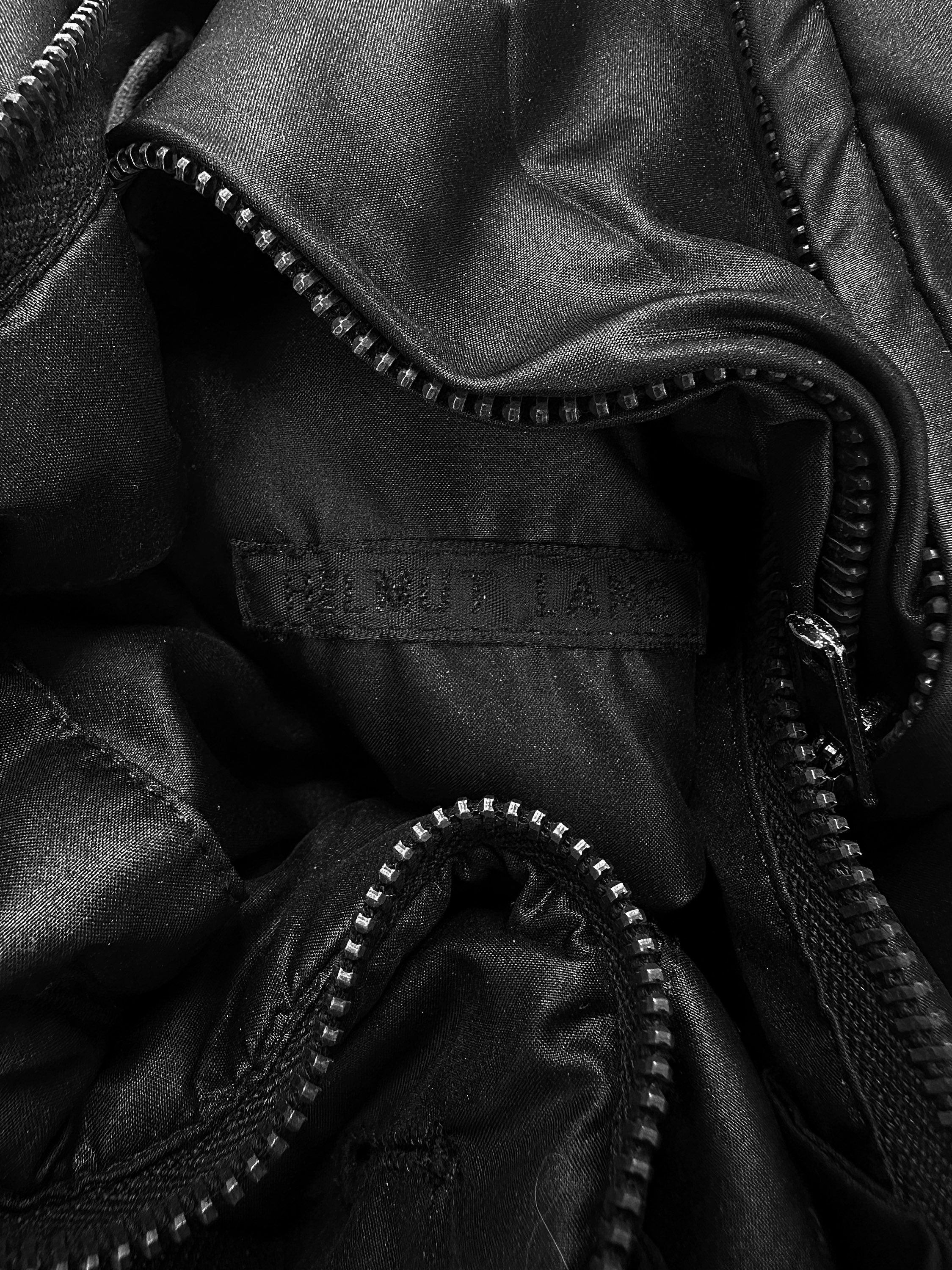 AW99 Helmut Lang ‘Astro’ Moto Black Nylon Biker Jacket