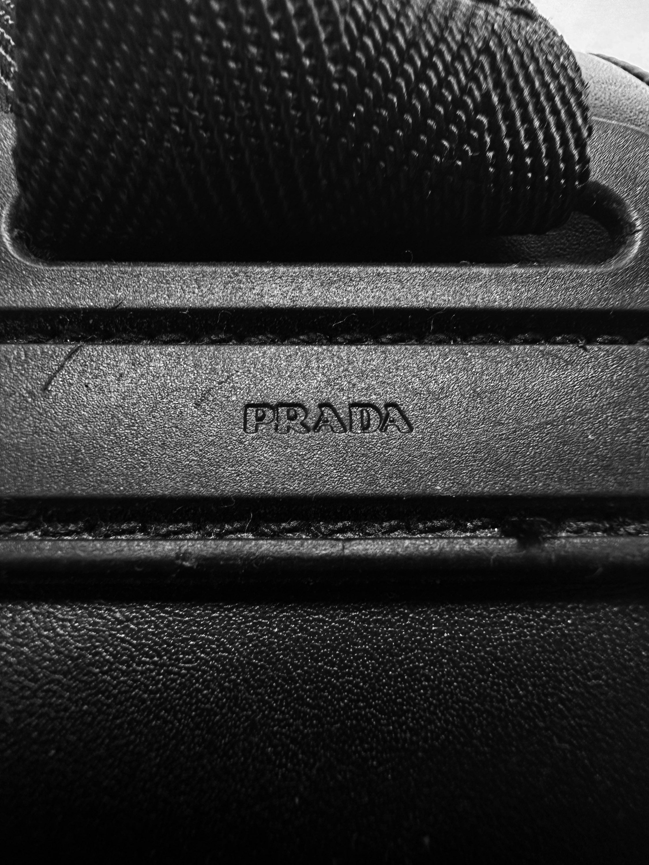 00s Prada Sport Black Leather Hi-top Hiking Boots