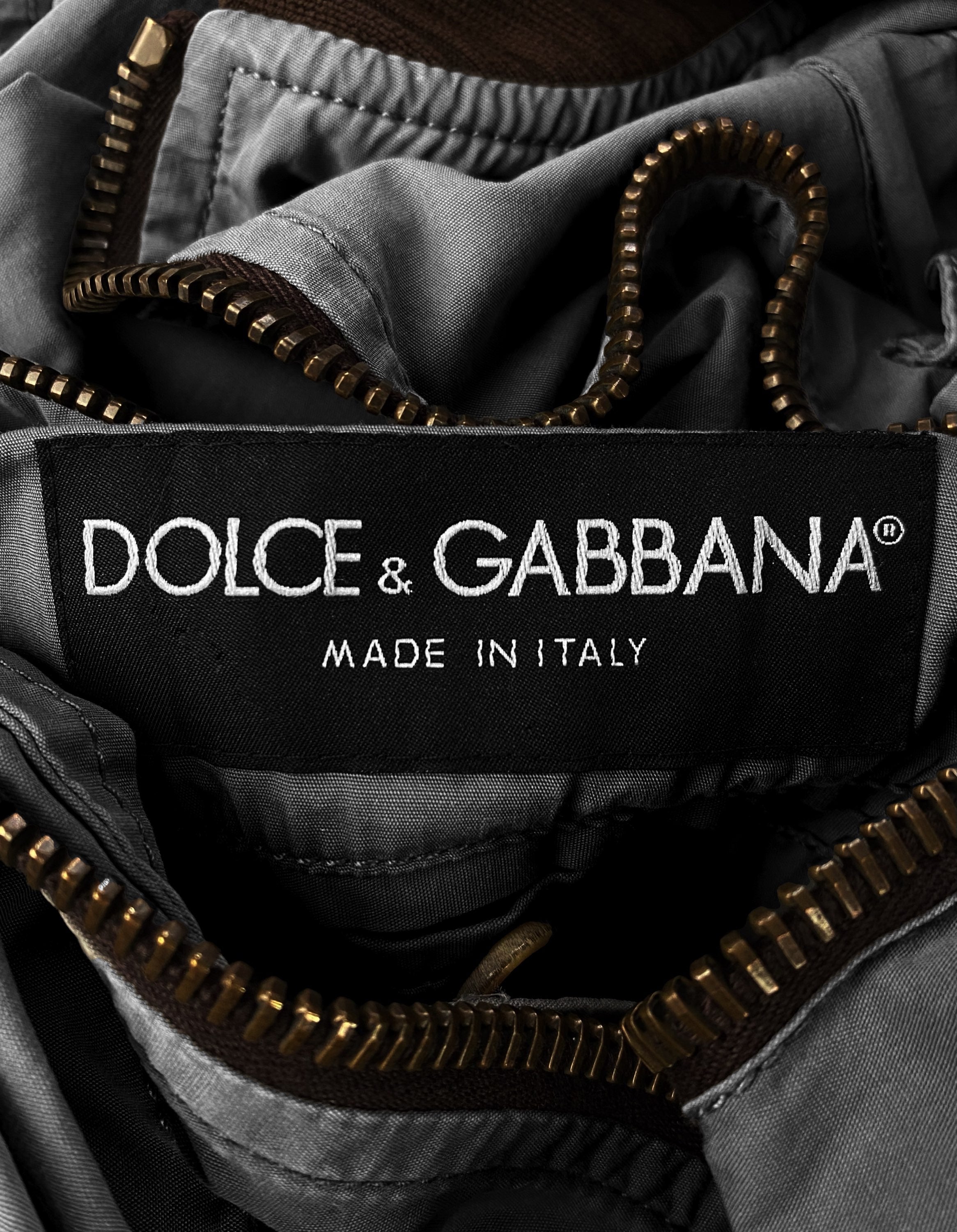 SS03 Dolce & Gabbana ‘3D’ Cargo Pocket Metallic Hunting Jacket