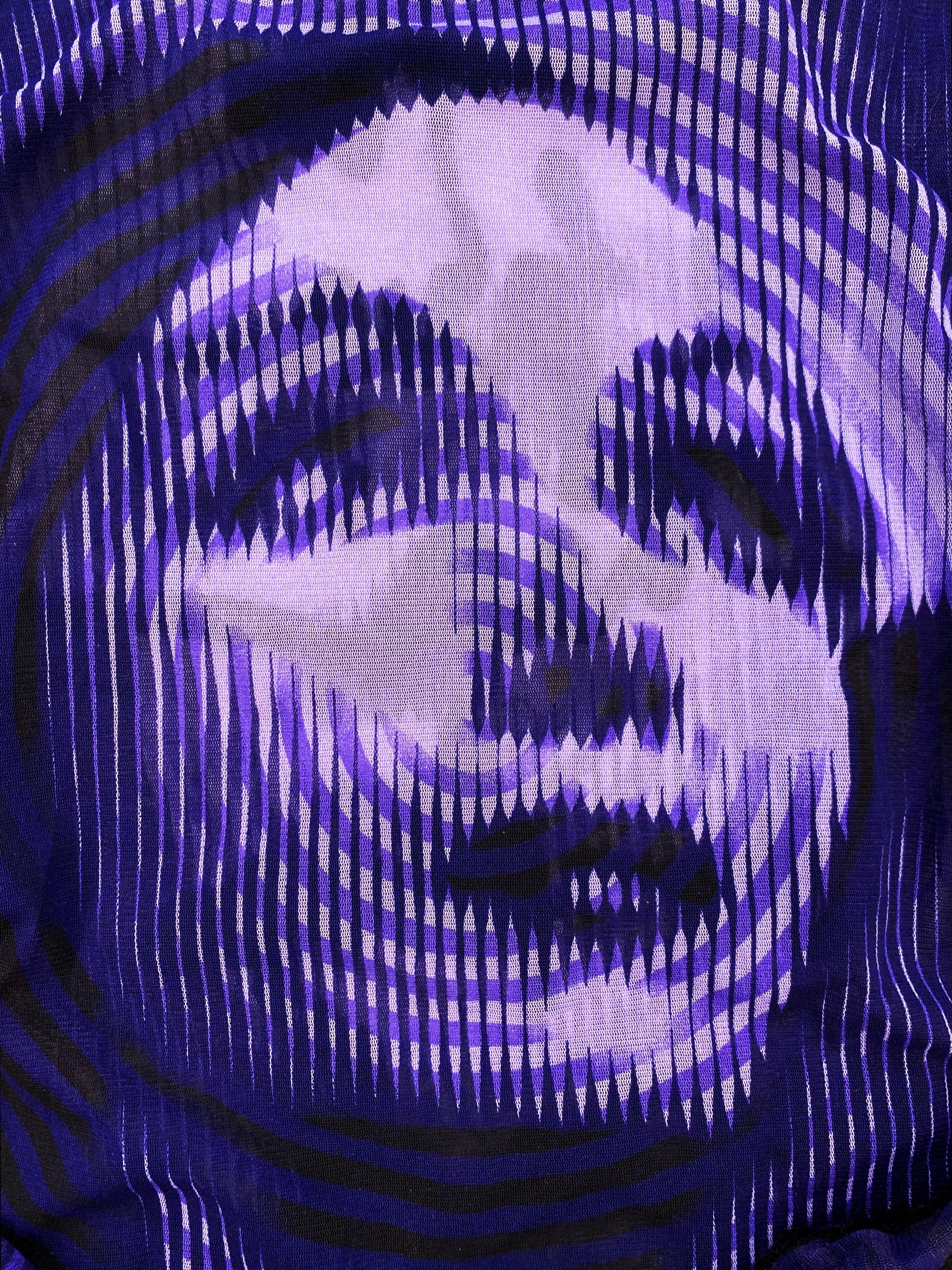 AW01 Jean Paul Gaultier ‘Marlene Dietrich’ Mesh Spiral Longsleeve