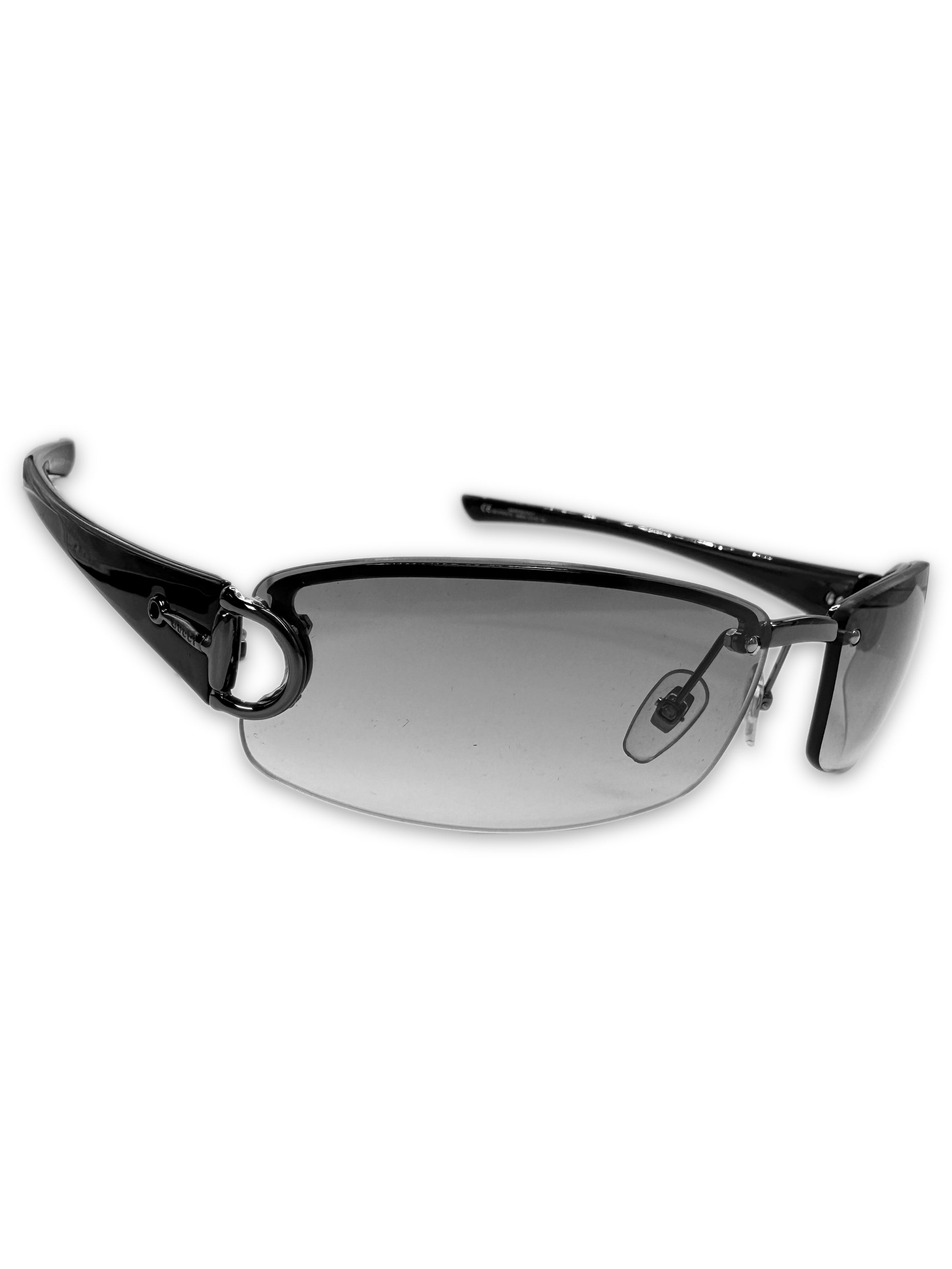 Gucci Horse Bit Motif Gradient Tint Sunglasses