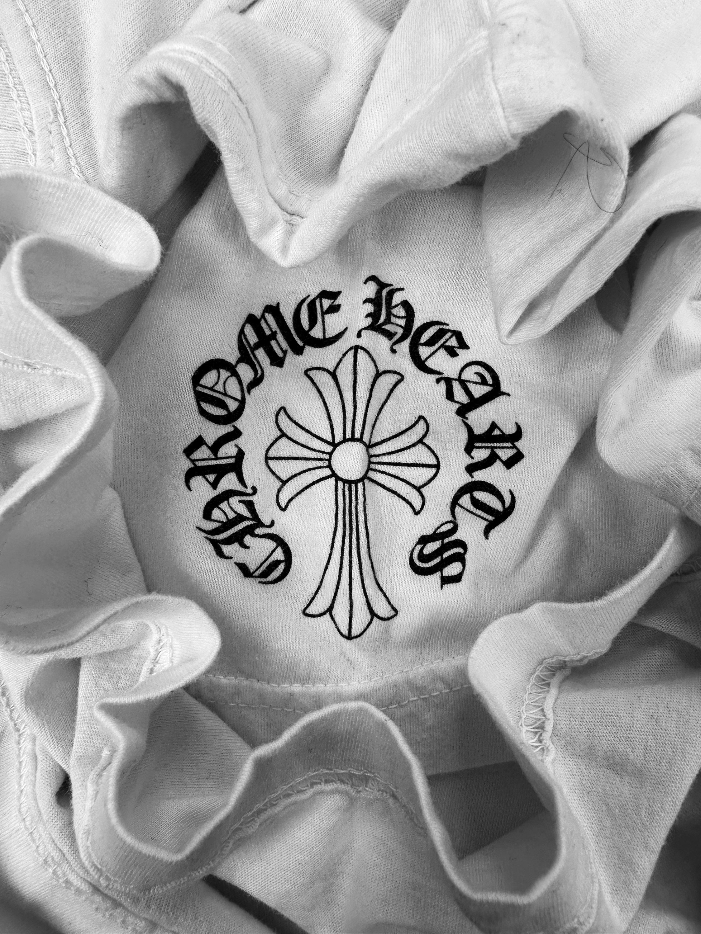 Chrome Hearts Cross Emblem Gothic Logo Pocket T-Shirt