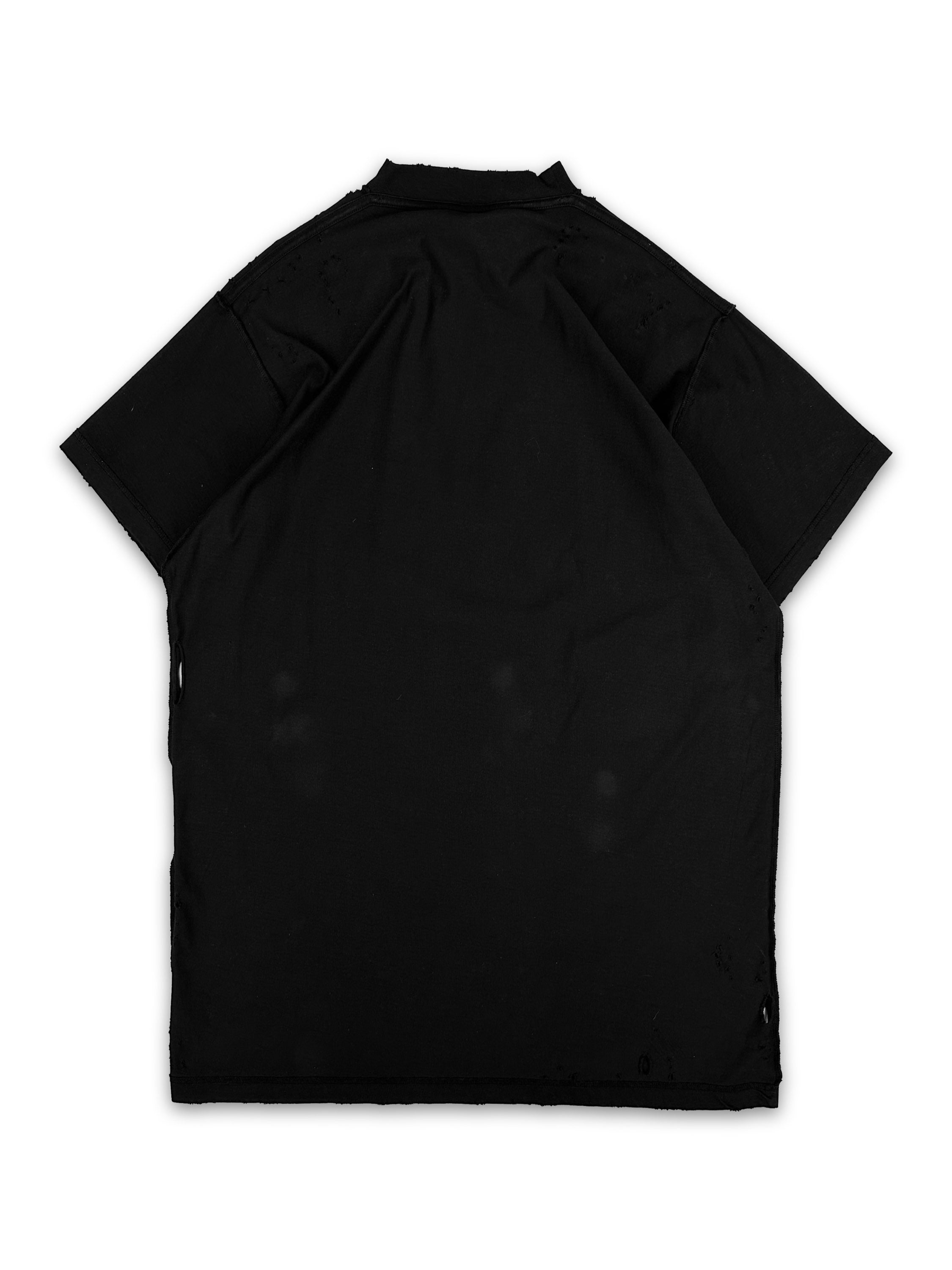 SS24 Balenciaga ‘Antwerpen’ Castle Graphic Distressed T-Shirt