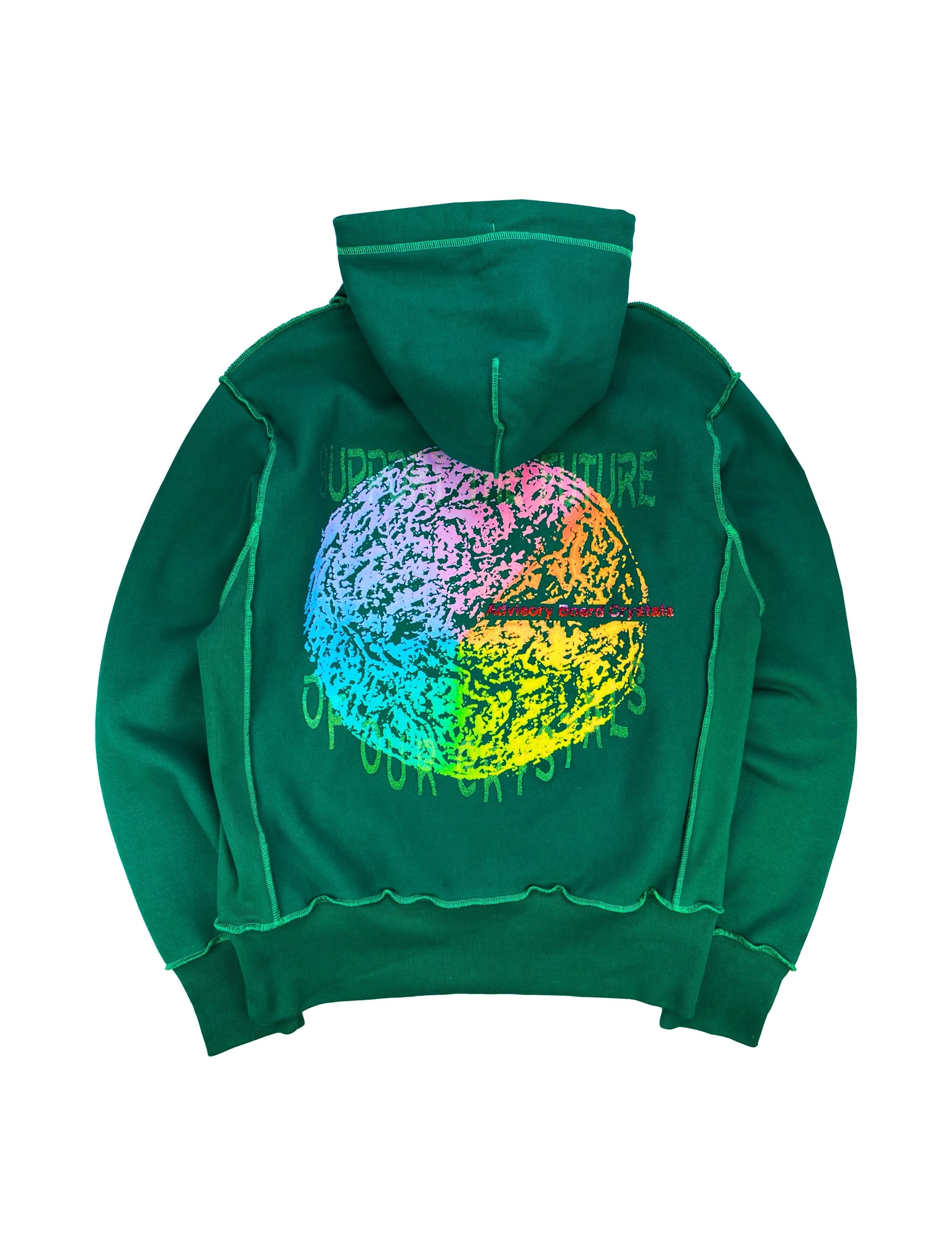 SS19 Advisory Board Crystals x Guess Emerald Green  Hoodie