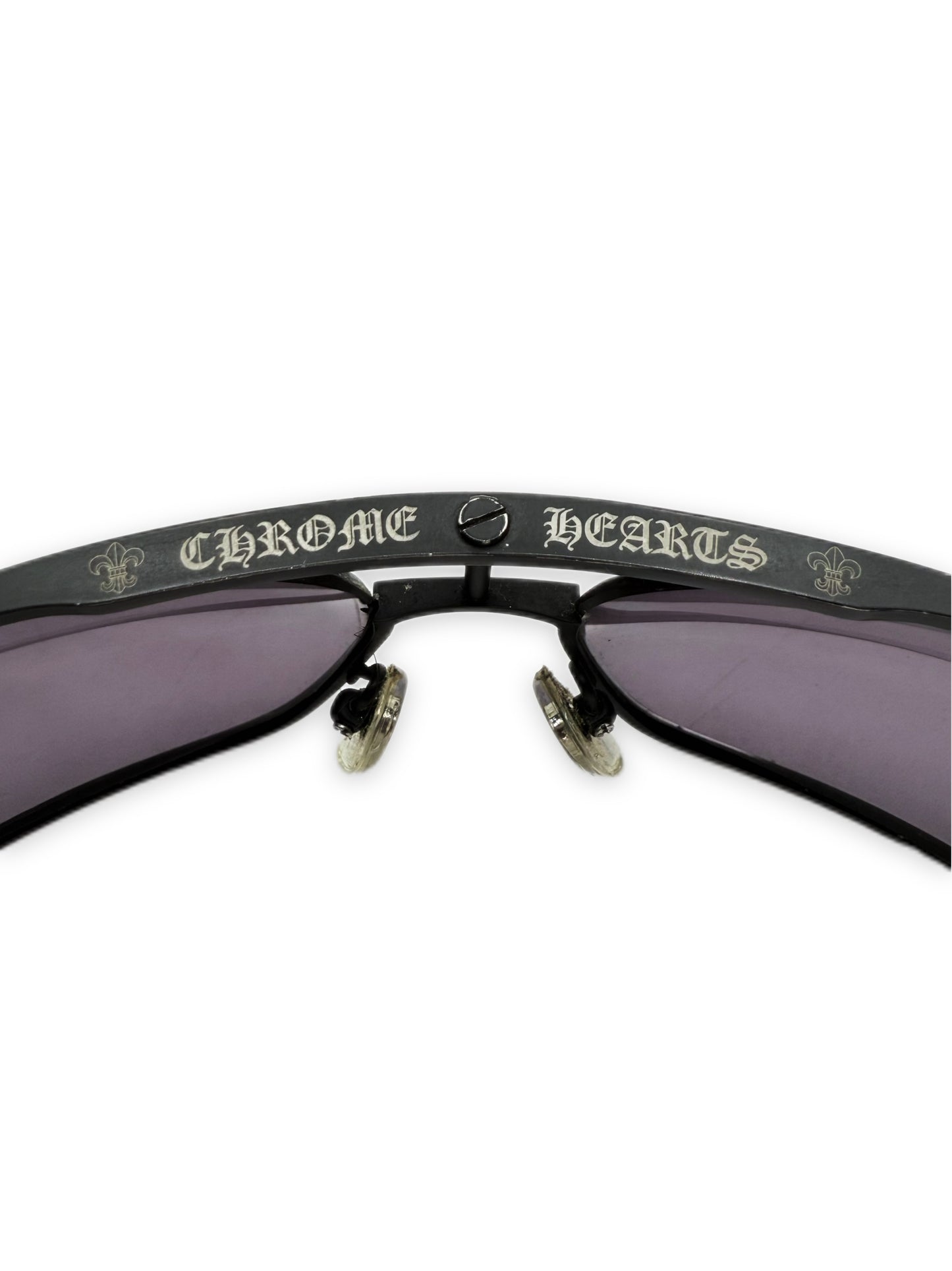 Chrome Hearts ‘Morning Wood II’ Fleur de Lis Purple Sunglasses