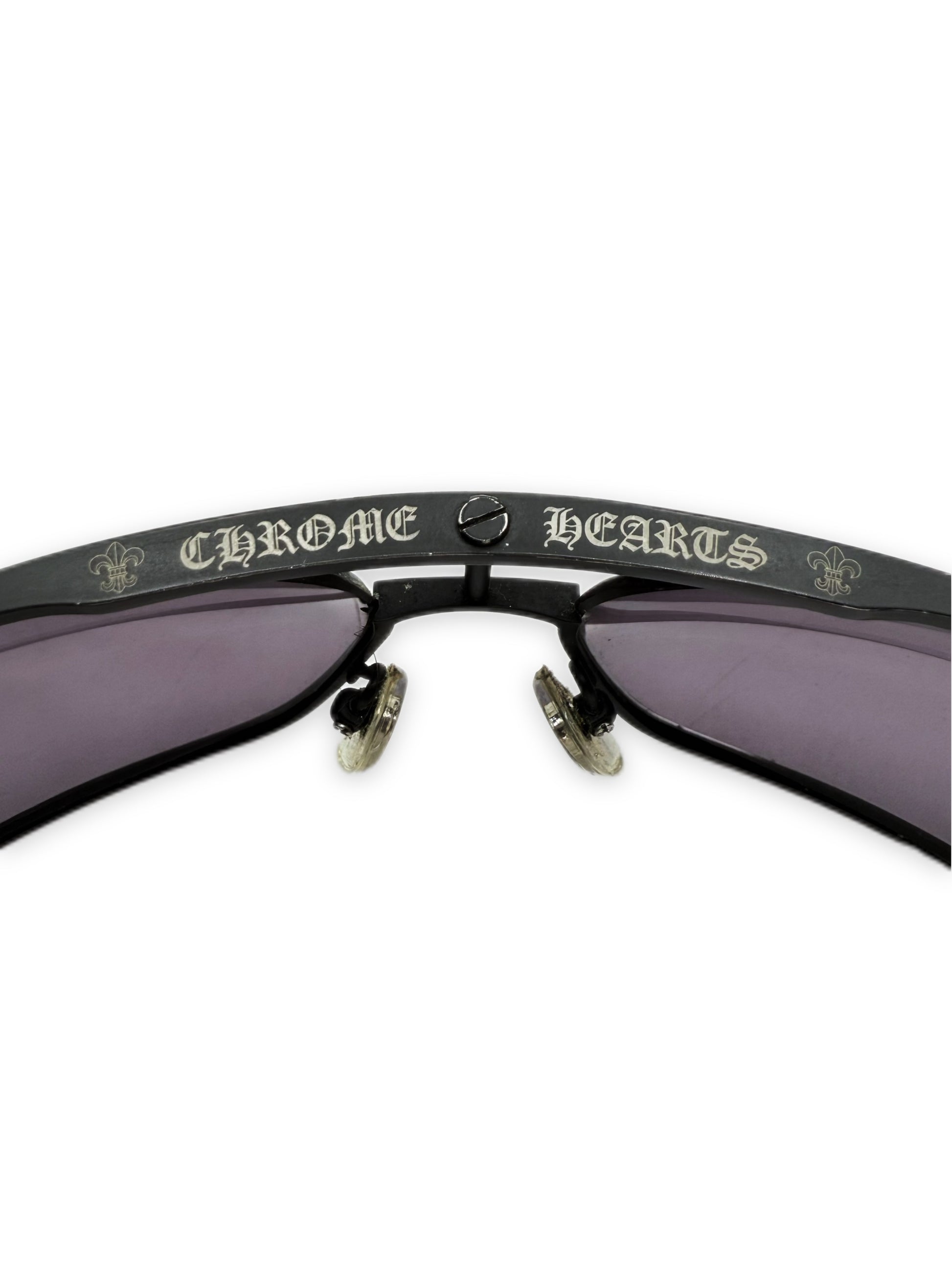 Chrome Hearts ‘Morning Wood II’ Fleur de Lis Purple Sunglasses