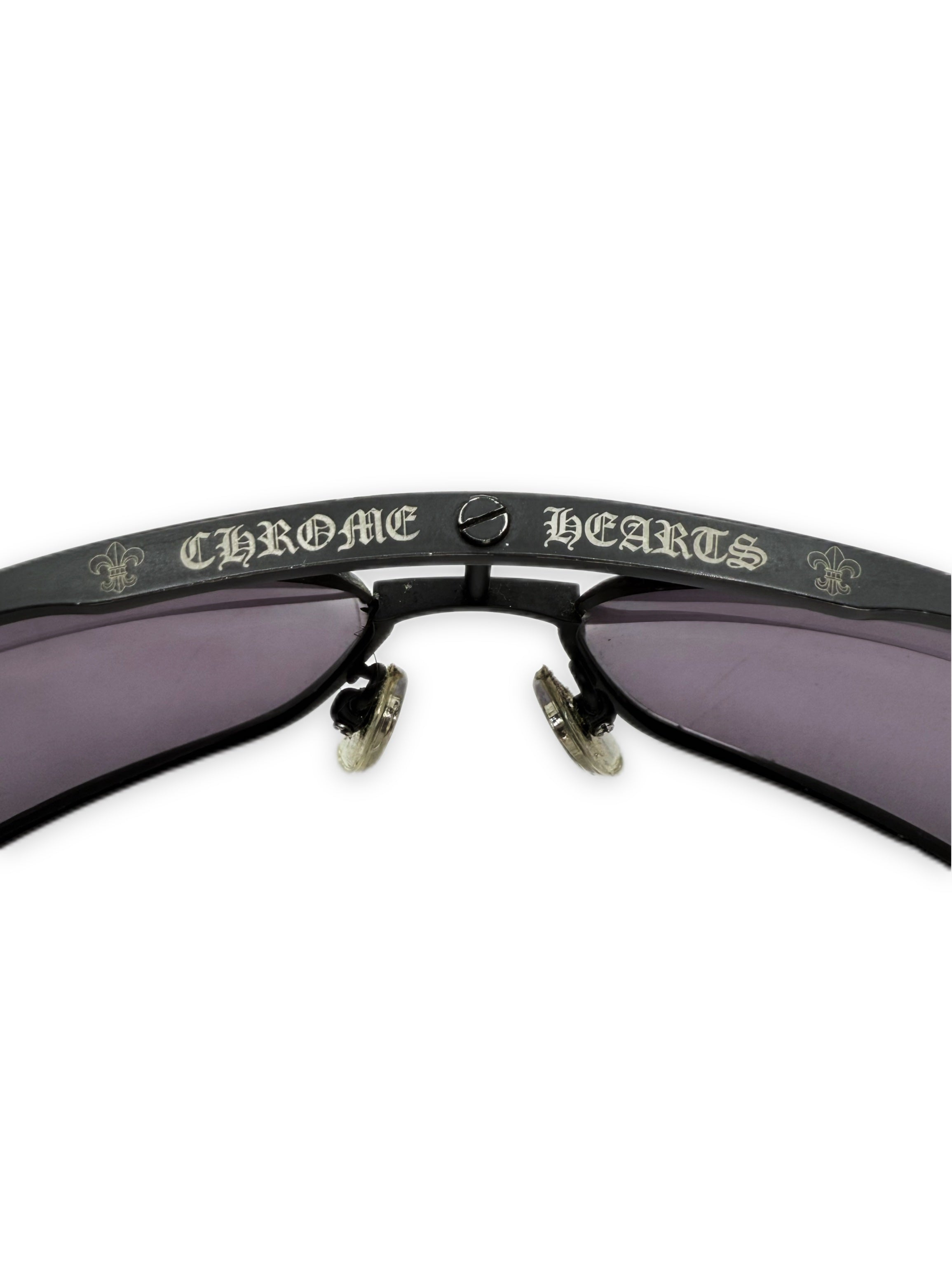 Chrome Hearts ‘Morning Wood II’ Fleur de Lis Purple Sunglasses