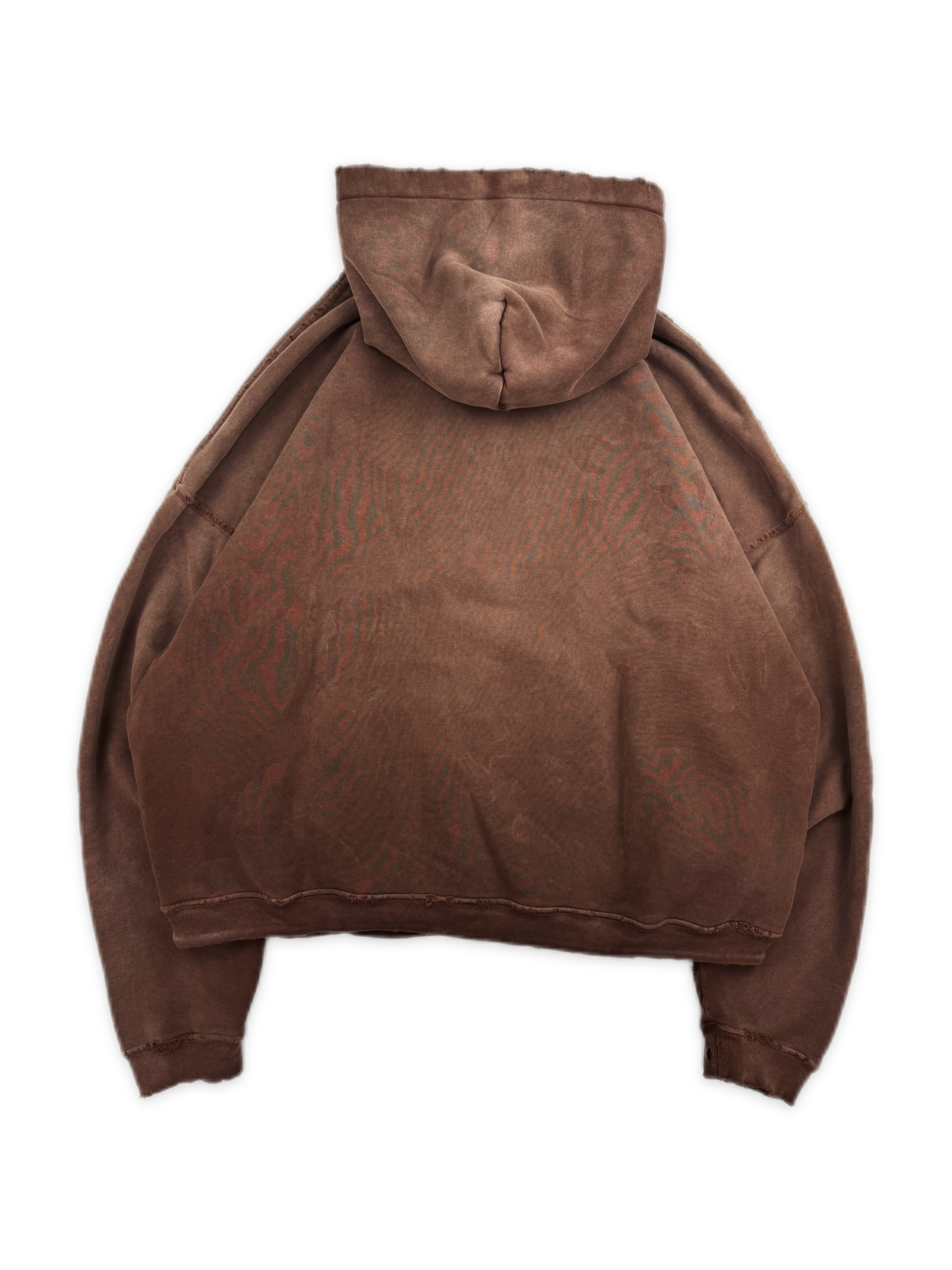 Enfants Riches Deprimes ‘Louise Eats Sandwich’ Brown Distressed Hoodie