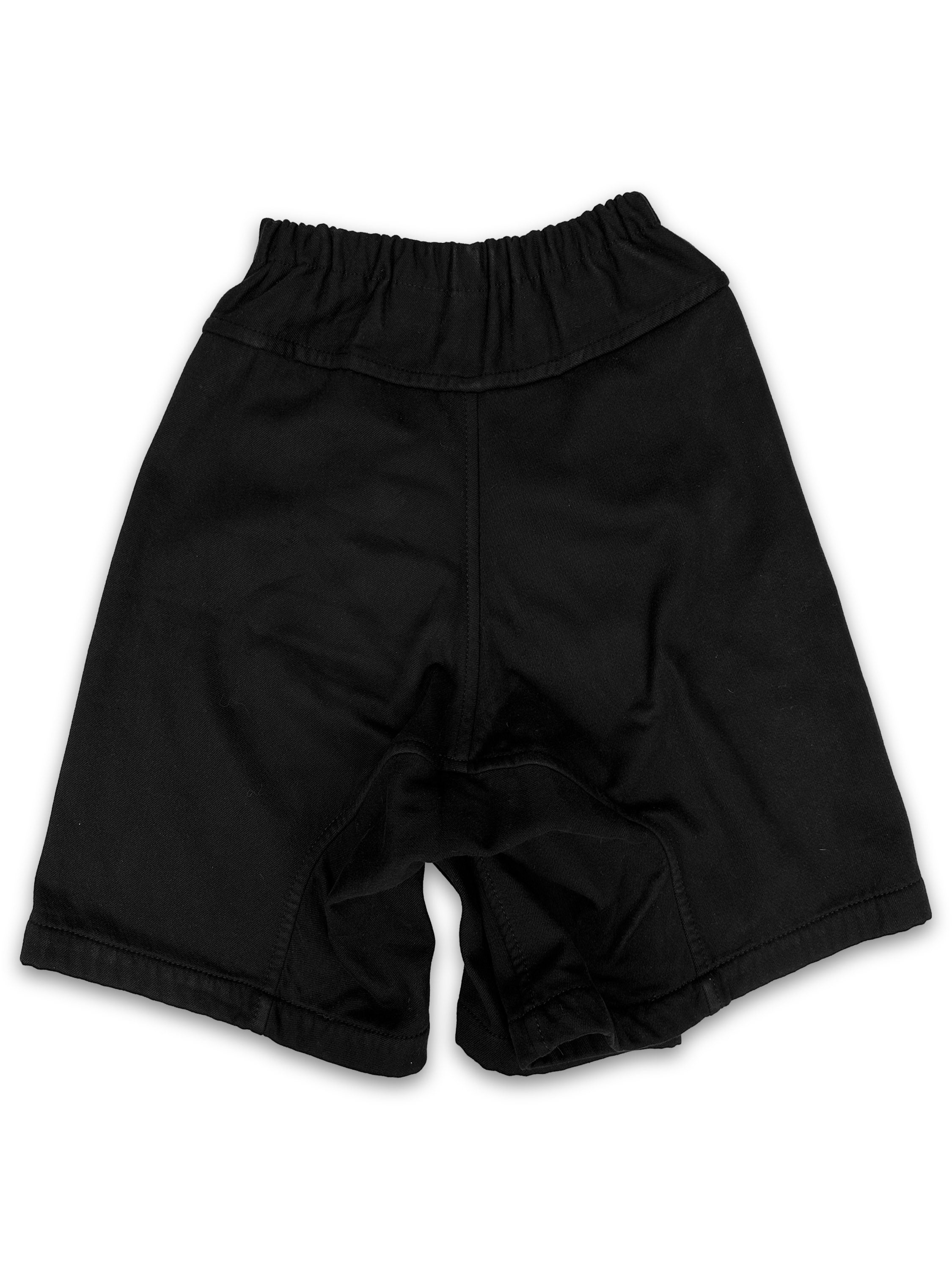 Comme des Garçons Tricot Double Layered Black Wool Shorts