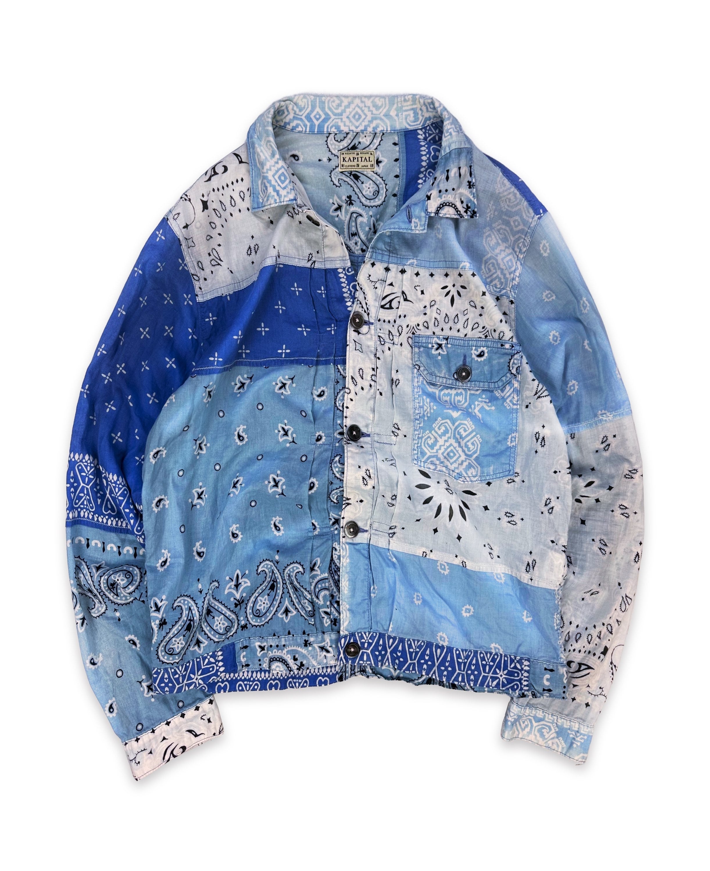 AW21 Kapital ‘Bandana’ Patchwork Paisley Collared Shirt