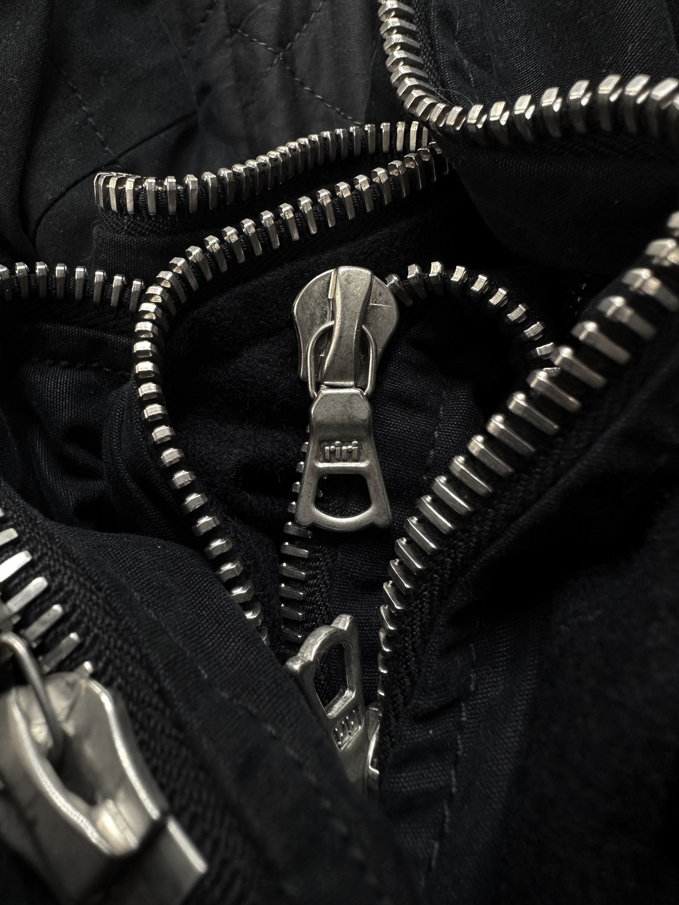Dries Van Noten ‘Cropped’ Reinforced Dark Blue Bomber Jacket