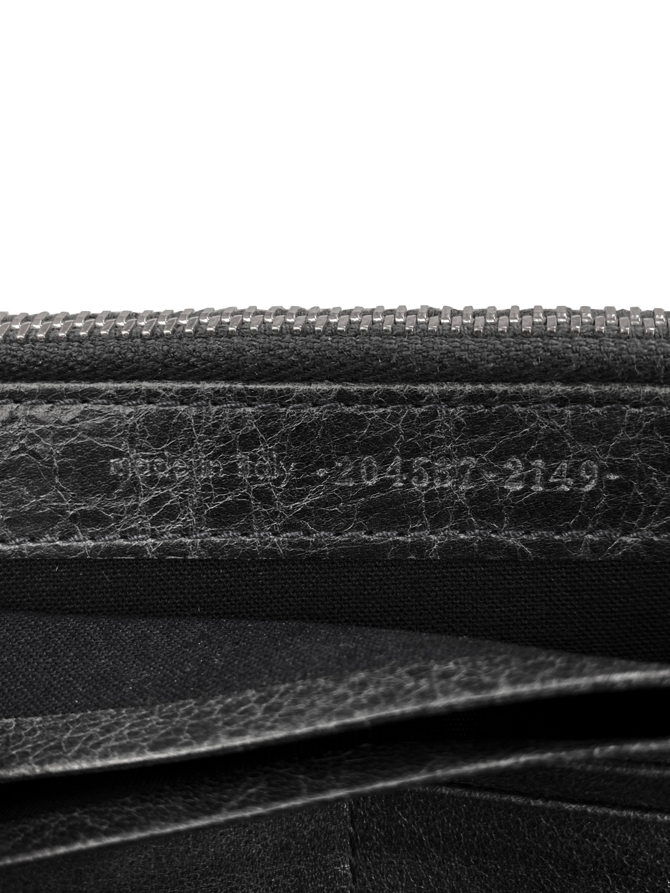 Balenciaga Black Leather “City” Wallet