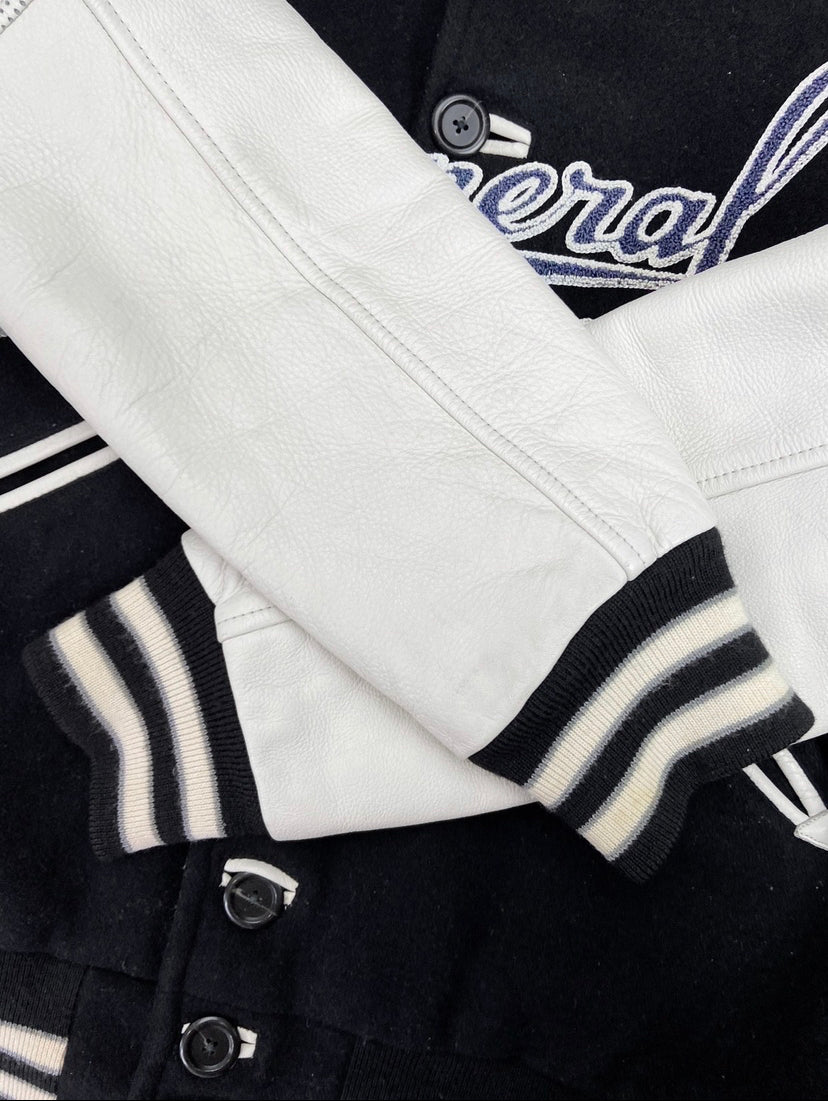 AW2001 General Research ‘962’ Leather Varsity Jacket