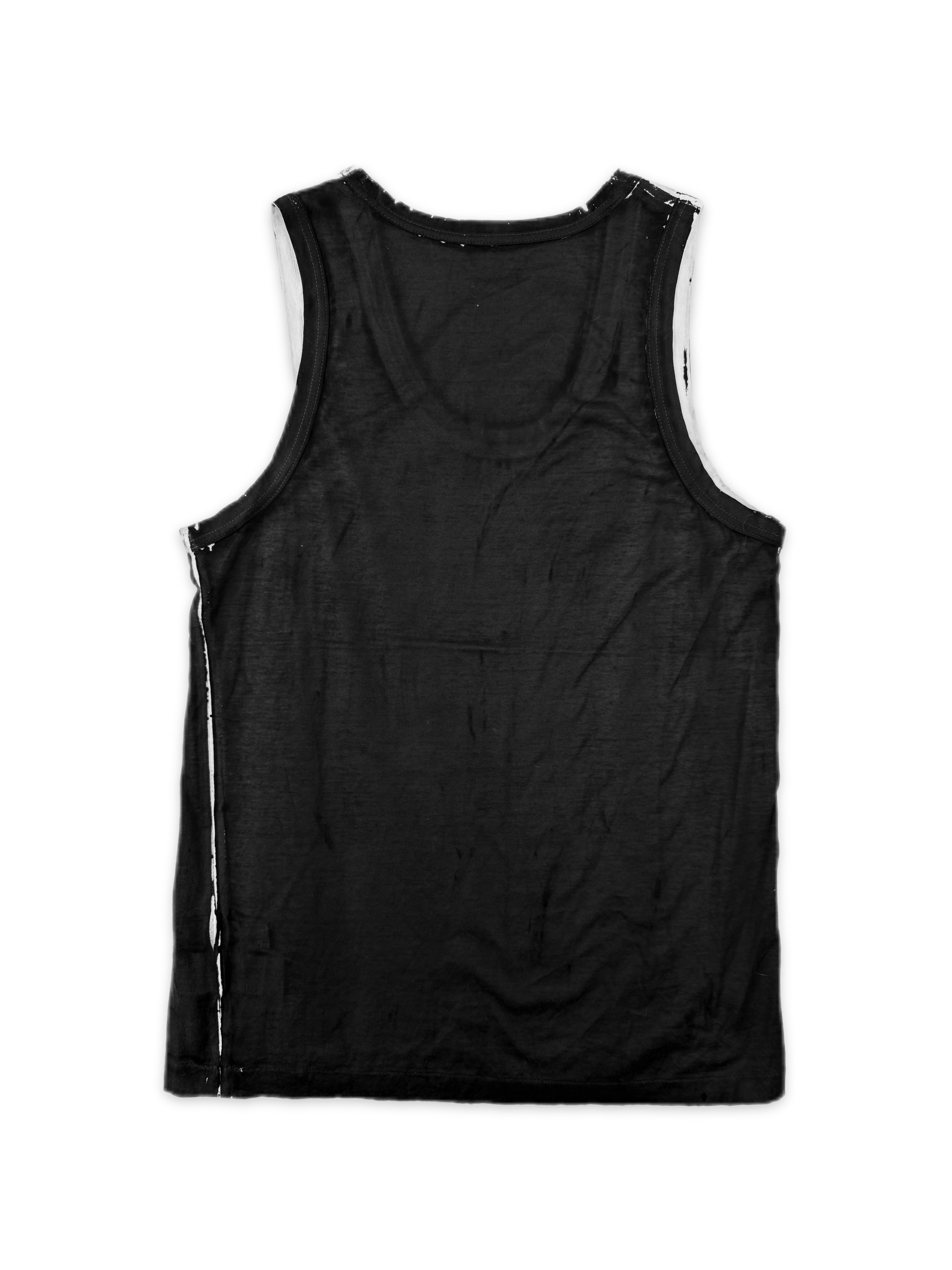 SS14 Yohji Yamamoto ‘Eat My Ass’ Overdyed Sleeveless Tank-top