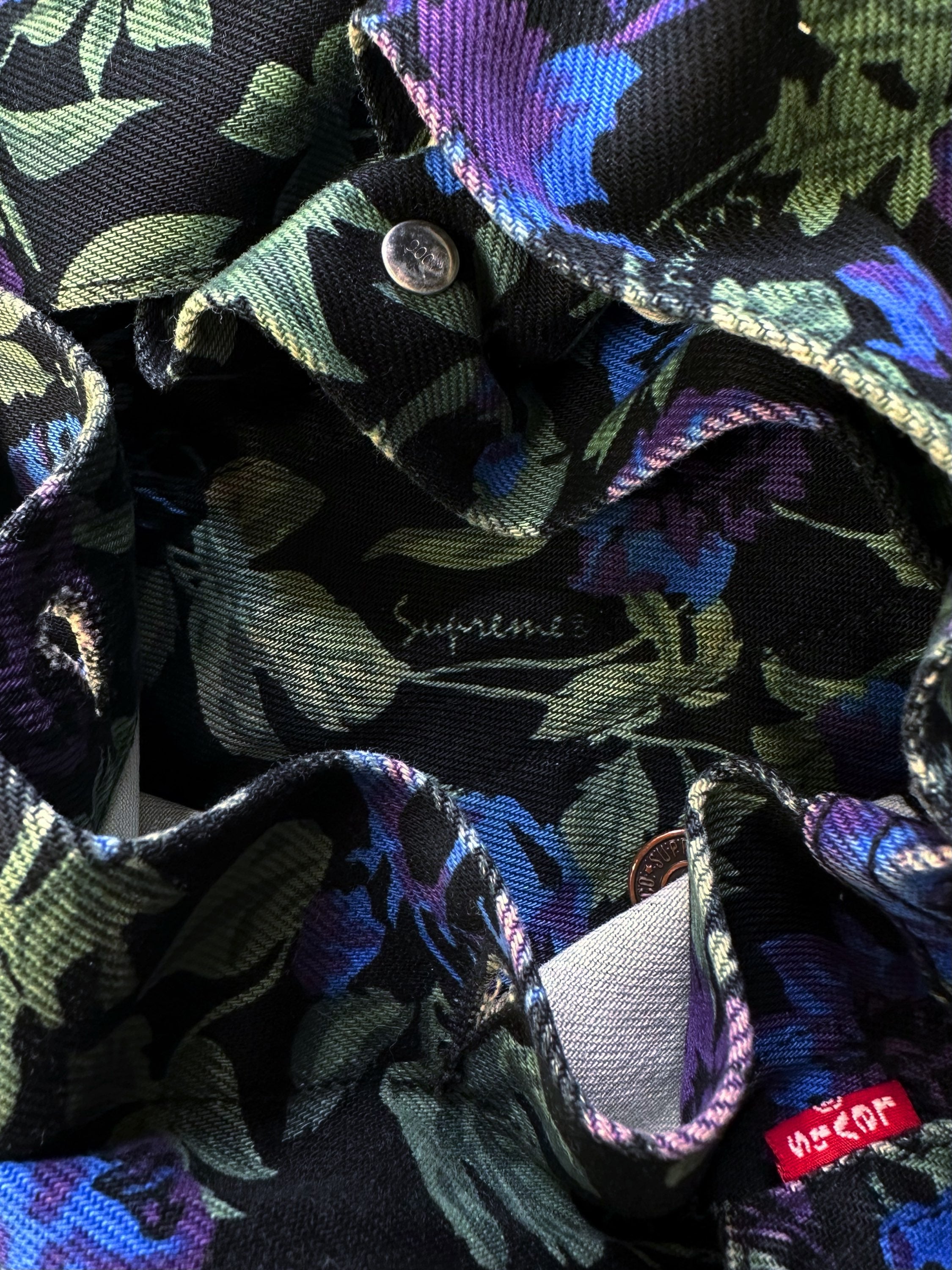 SS17 Supreme x Levi’s ‘Flower’ Pattern Denim Jacket