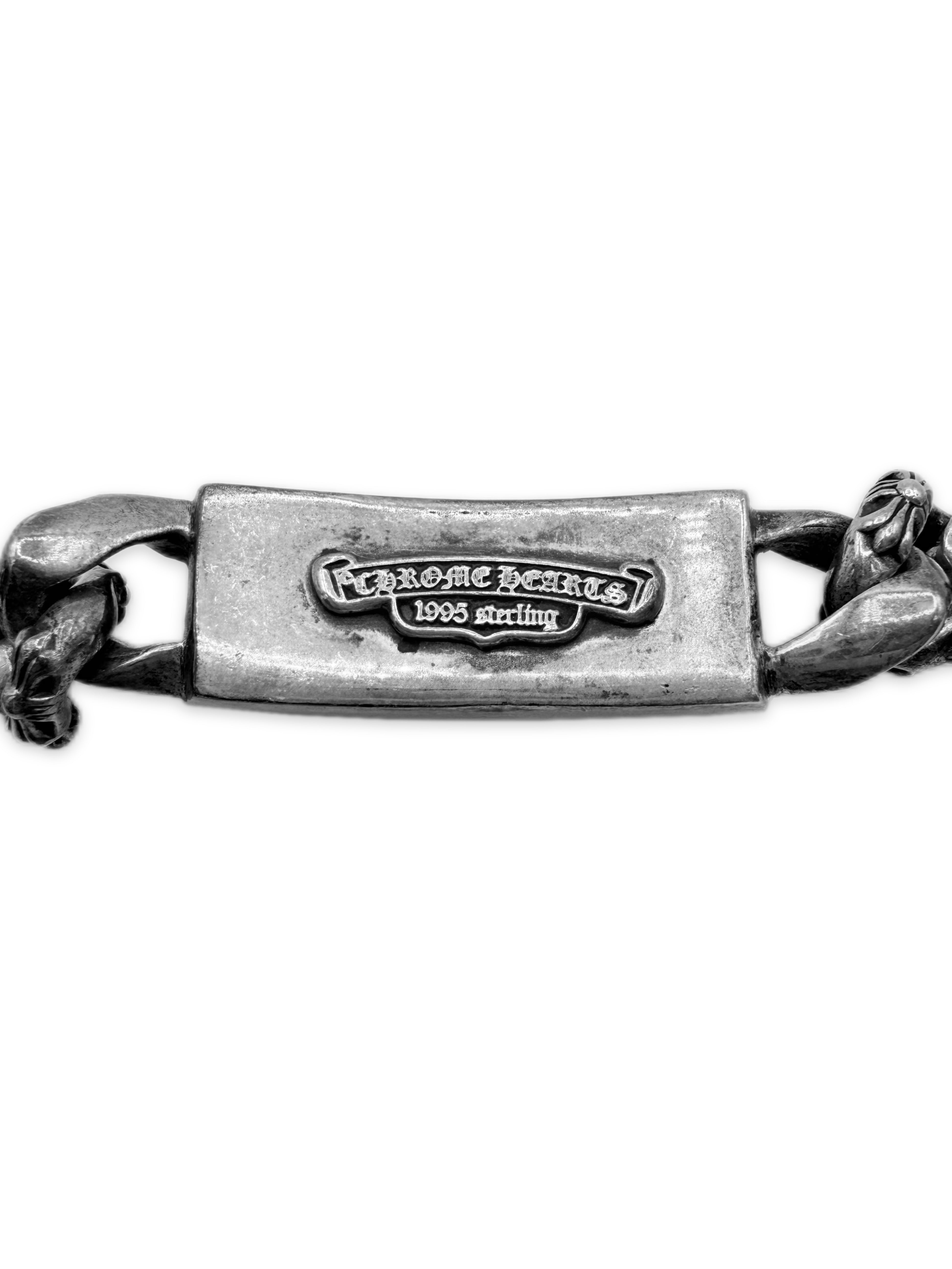 Chrome Hearts ‘Dagger’ ID Semi Fancy Cuban Link Bracelet