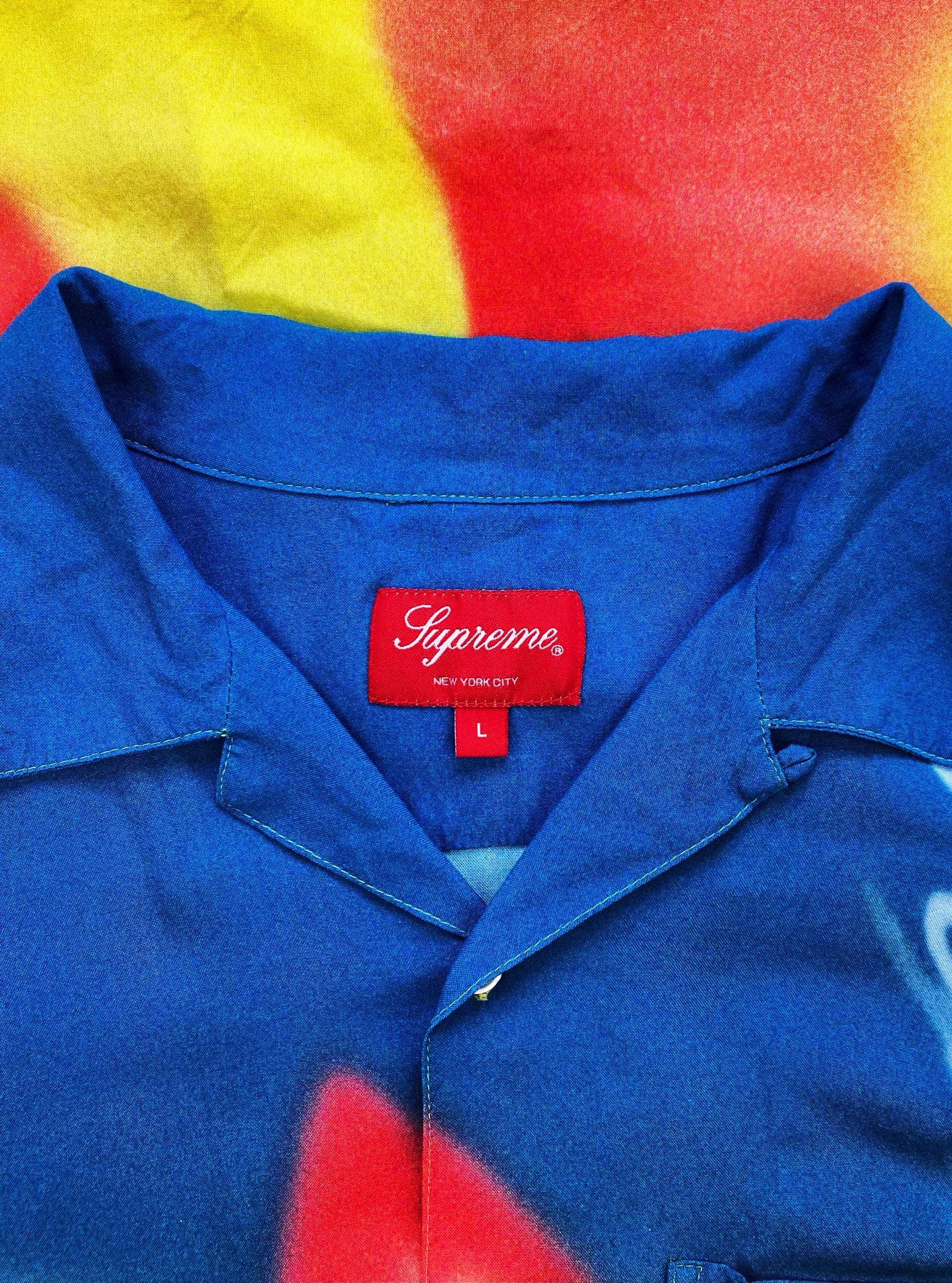 AW20 Supreme ‘Kiss’ Blow Back Rayon Camp Collar Shirt