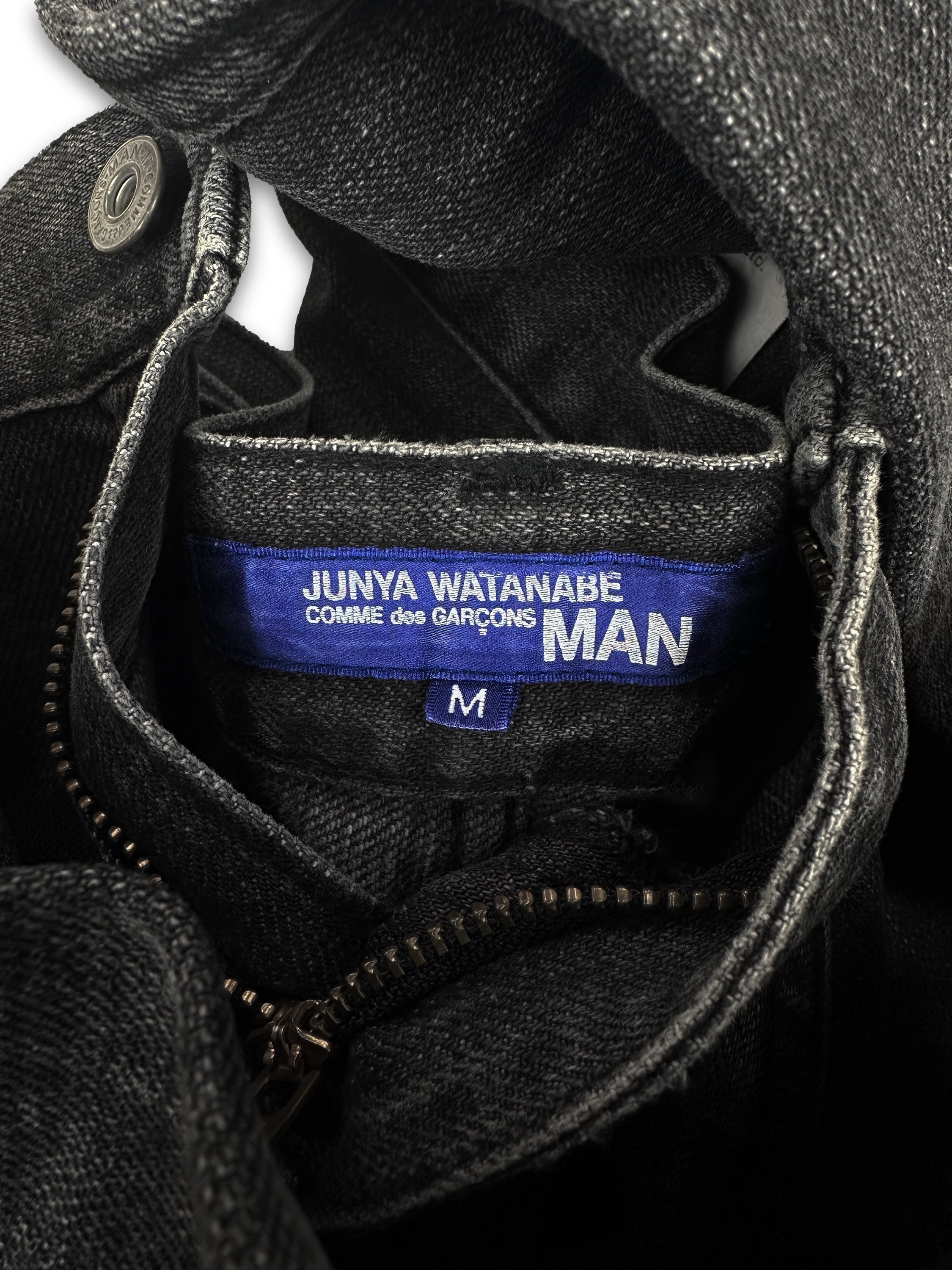 AW07 Junya Watanabe ‘Patchwork’ Leather Zip Denim
