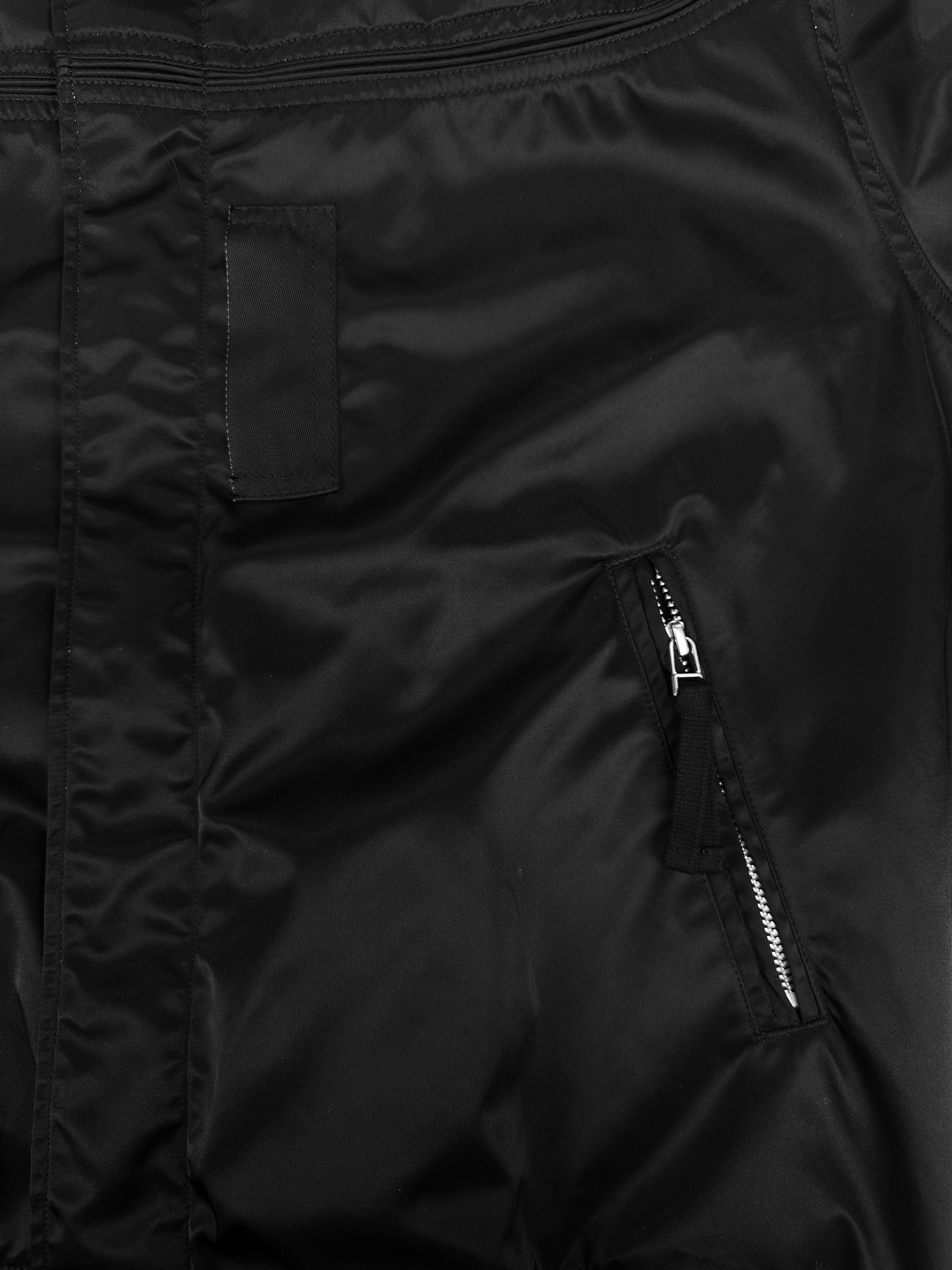 Comme des Garçons Black Nylon MA-1 Aviation Bomber Jacket