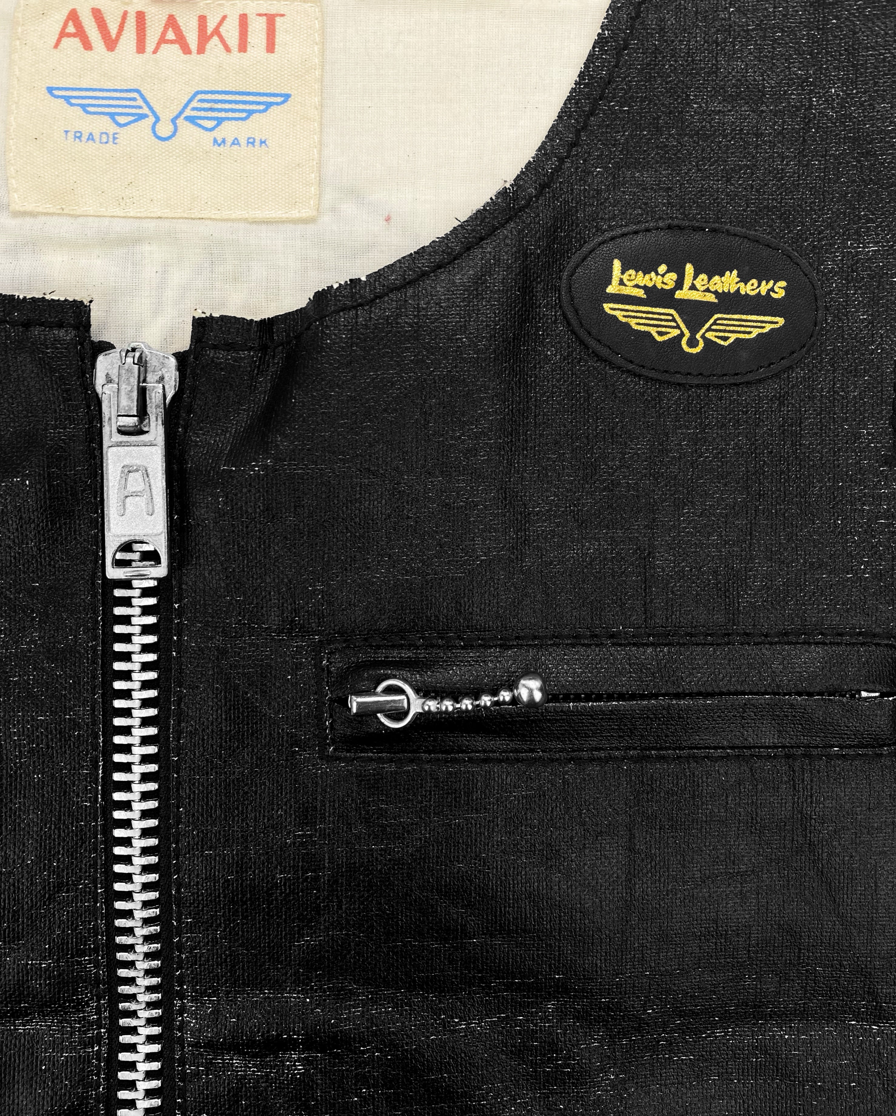 AW02 Junya Watanabe Leather Bejewelled Skull and Crossbones Vest