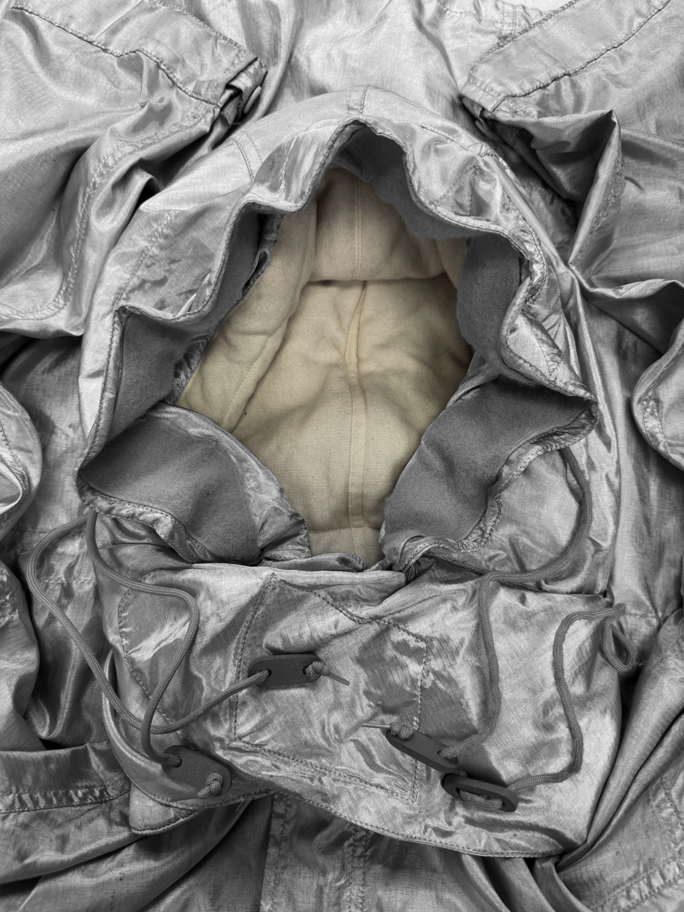 AW98 Helmut Lang ‘Jumbo Hood’ Astronaut Silver Space Parka
