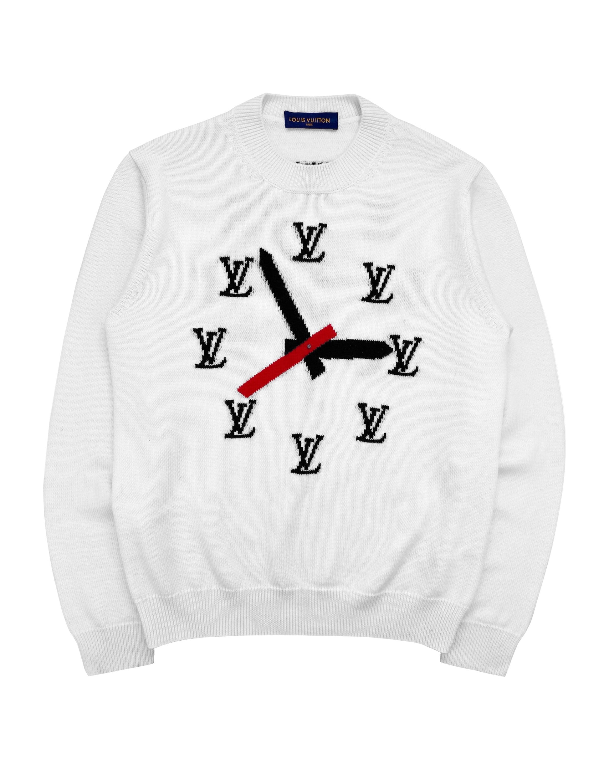 Louis Vuitton by Virgil Abloh ‘Clock’ Intarsia Wool Knit Sweater