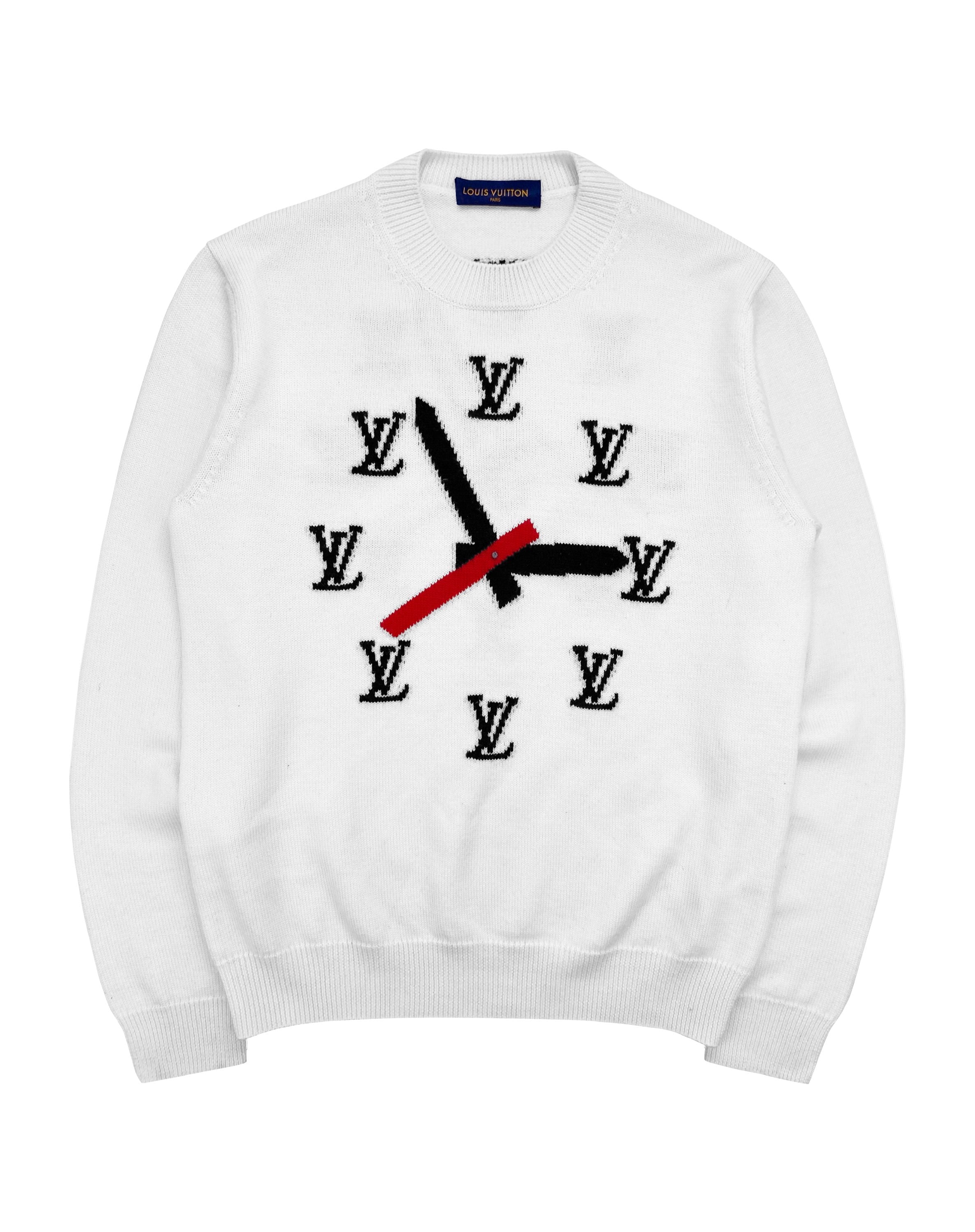 Louis Vuitton by Virgil Abloh ‘Clock’ Intarsia Wool Knit Sweater