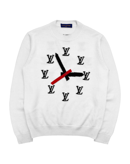 Louis Vuitton by Virgil Abloh ‘Clock’ Intarsia Wool Knit Sweater