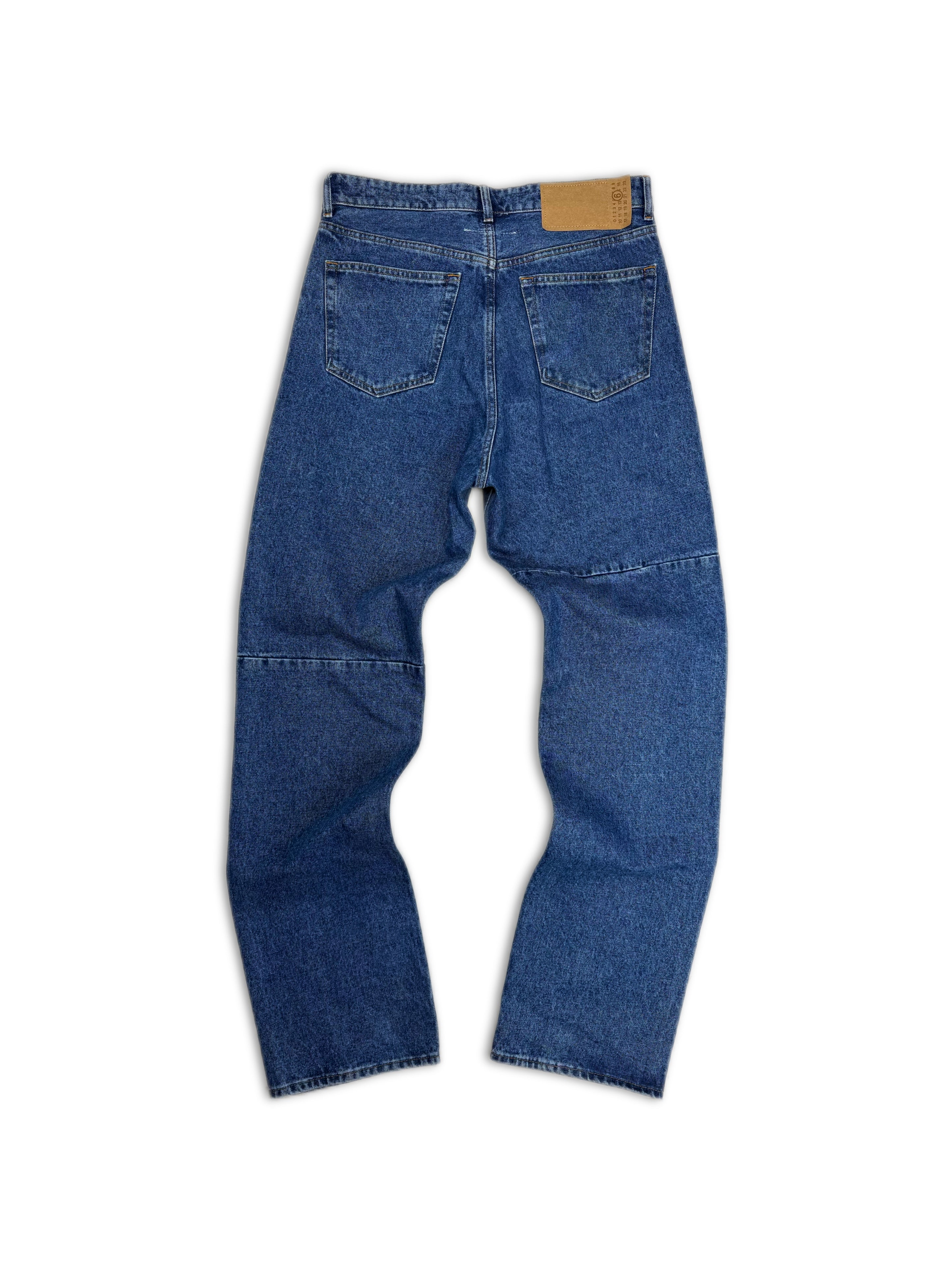 AW23 Maison Margiela MM6 Blue Waxed Heavy Weight Denim