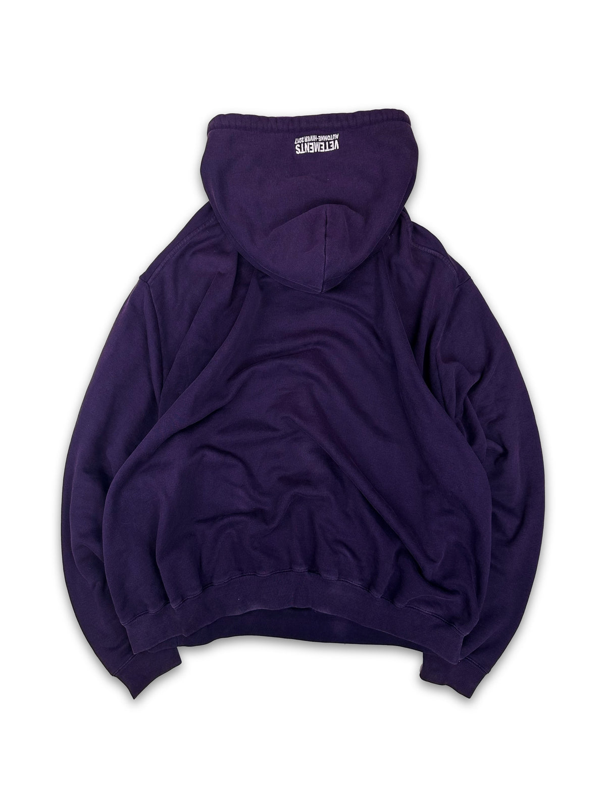 AW16 Vetements Homme ‘Sexual Fantasies’ Purple Slogan Hoodie