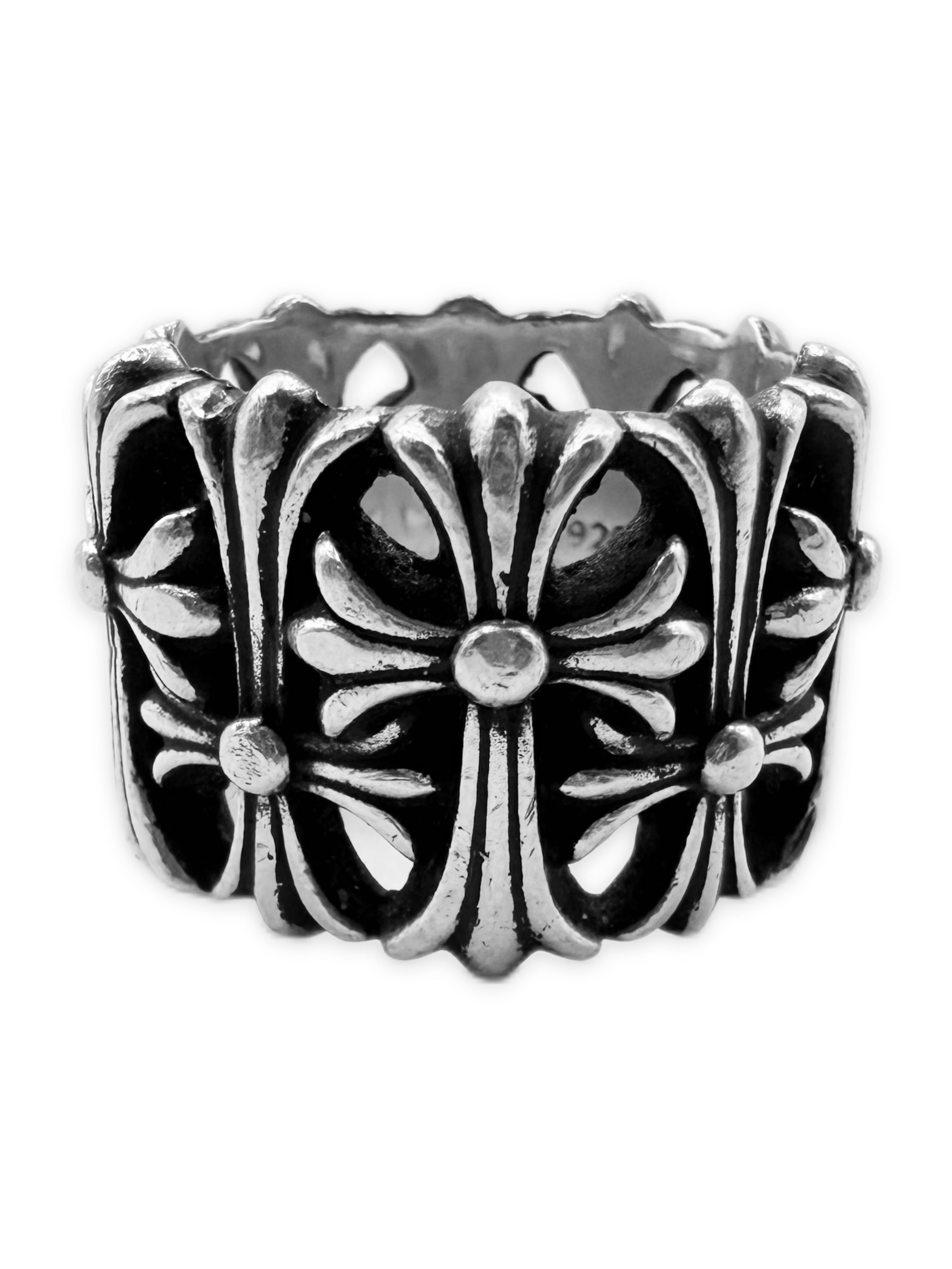 Chrome Hearts Cemetery Cross .925 Silver Ring