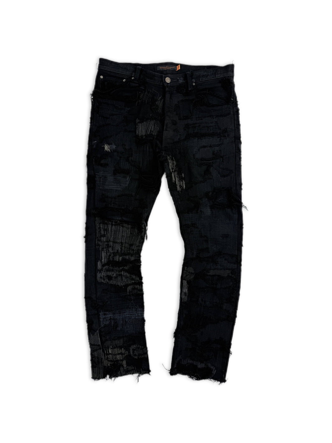AW05 Undercover 85 ‘Arts & Crafts’ Men’s Black Black Denim Jeans