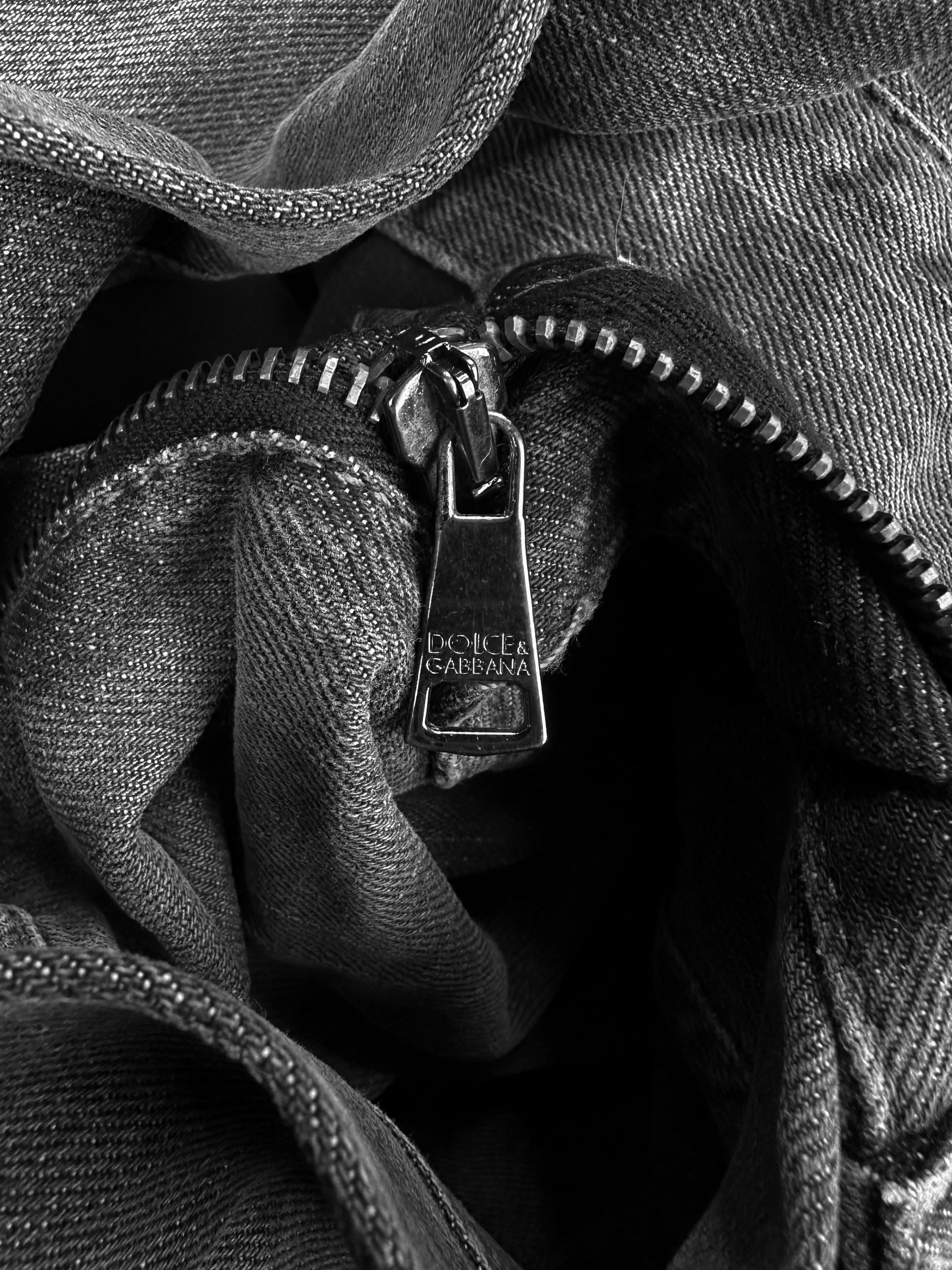 Dolce & Gabbana Distressed Dark Wash Denim